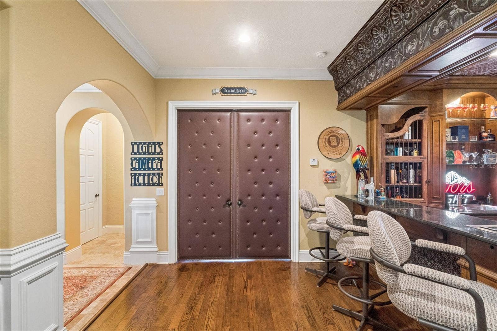 9400 LAWS RD, Clermont, FL 34714 Theater room door