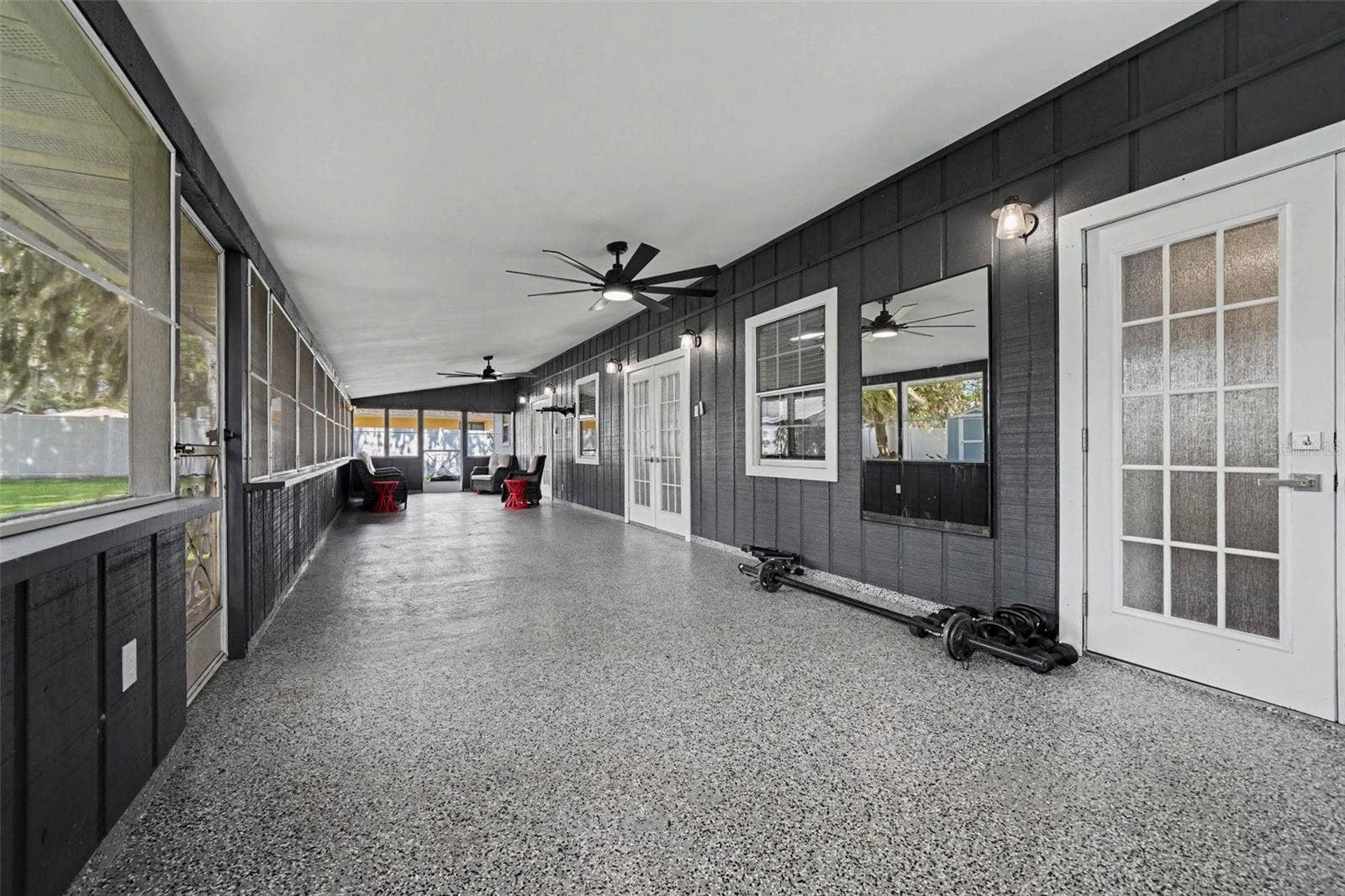 1592 SKYLINE DRIVE, Kissimmee, FL 34744 oversized screened back porch w/2 ceiling fans