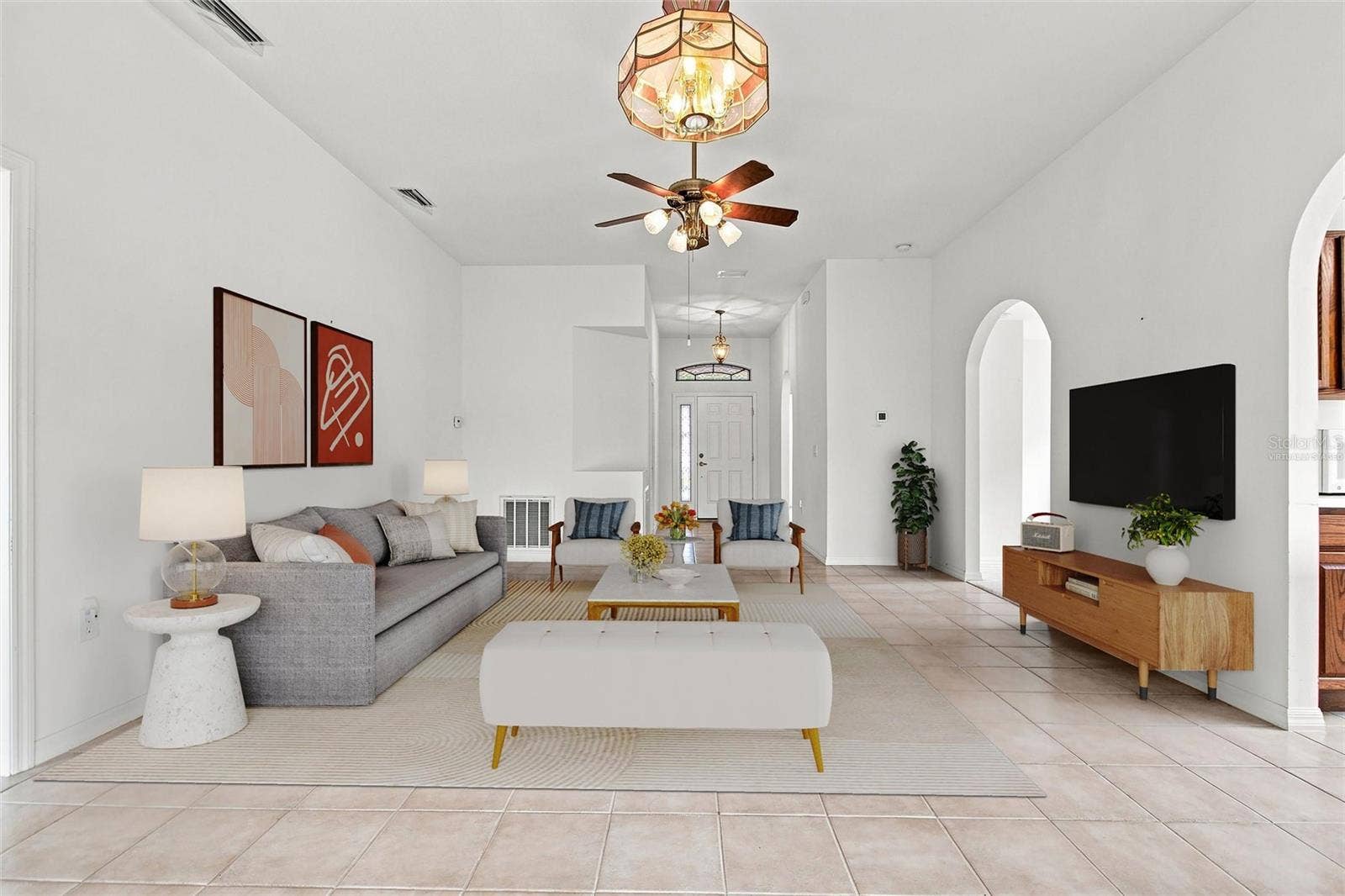 347 ROYAL PALM DR, Davenport, FL 33837 Virtually staged Great Room