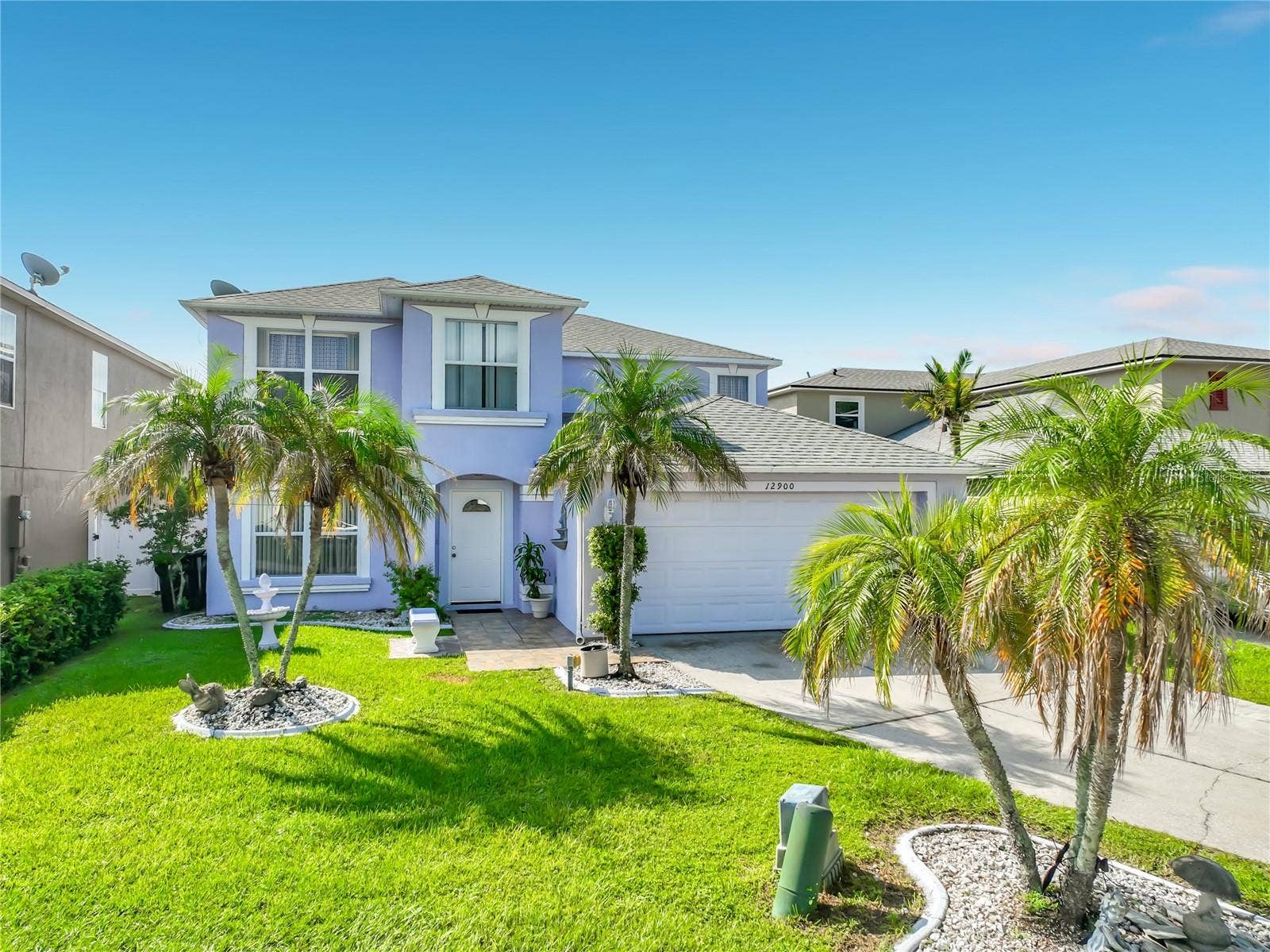 12900 LOS ALAMITOS COURT, Orlando, FL 32837 Front of home from the Cul de Sac