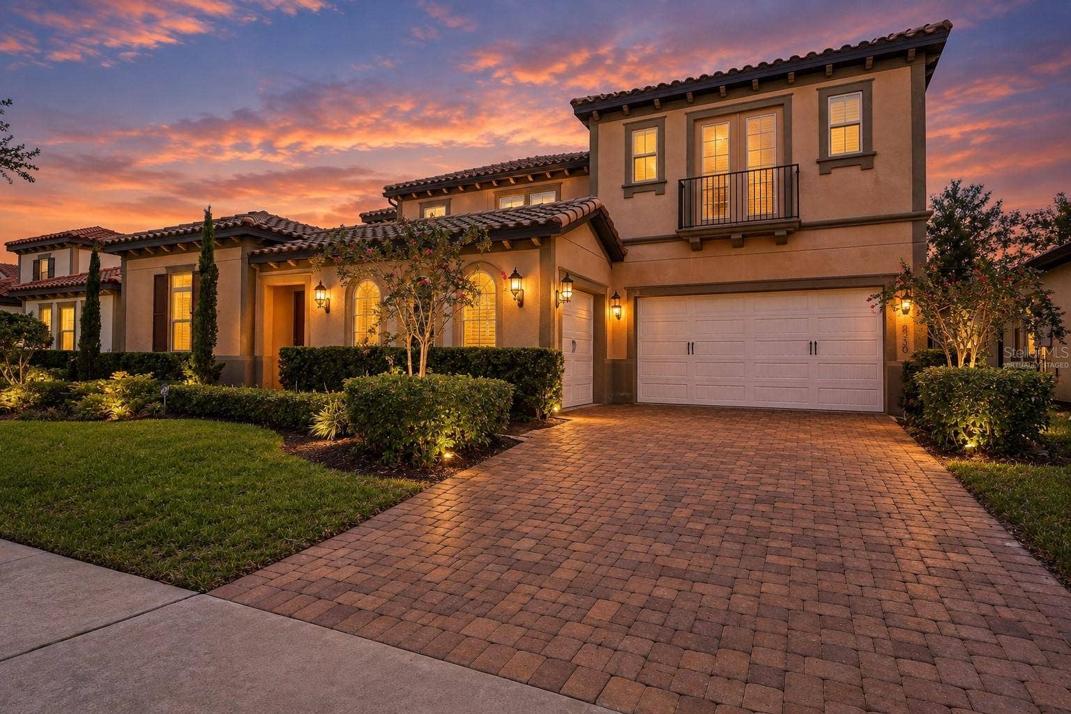 16730 RUSTY ANCHOR ROAD, Winter Garden, FL 34787 Twilight Front: Virtually Staged