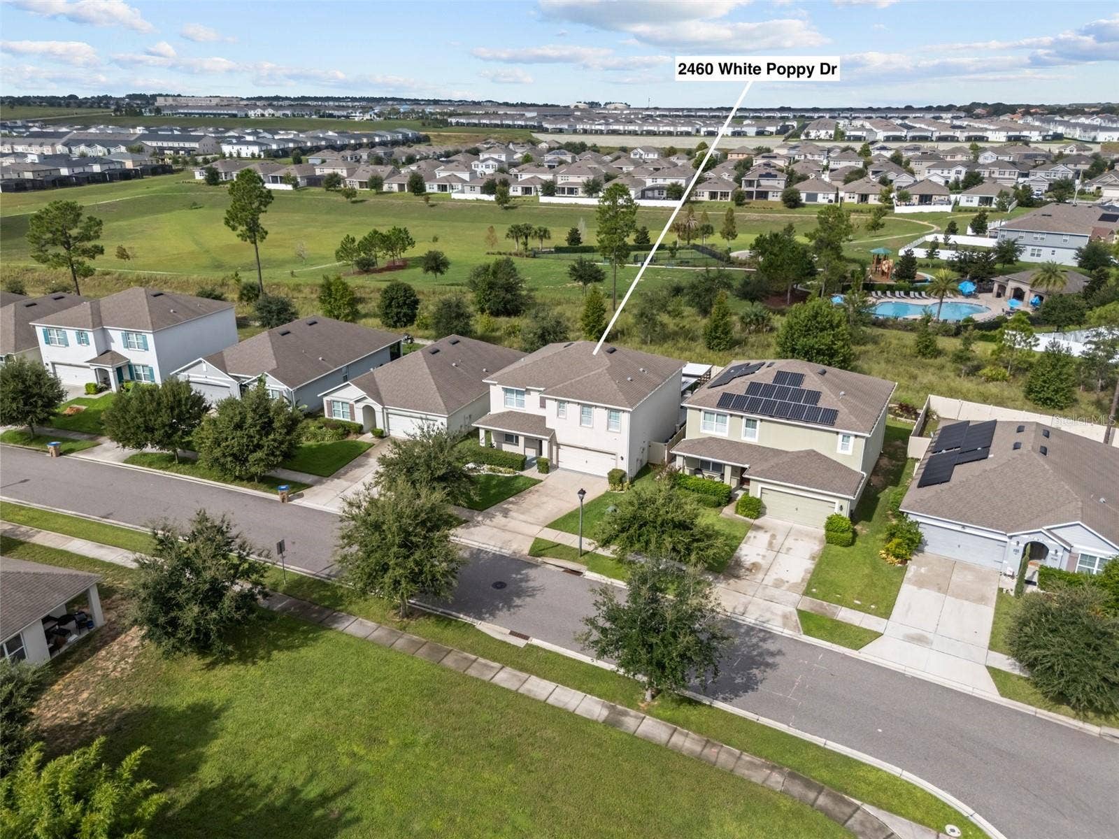 2460 WHITE POPPY DRIVE, Kissimmee, FL 34747 Aerial Front