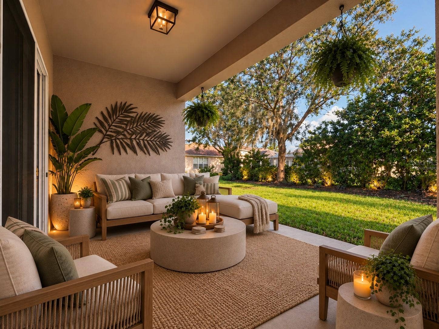 Virtually Staged Back Patio
