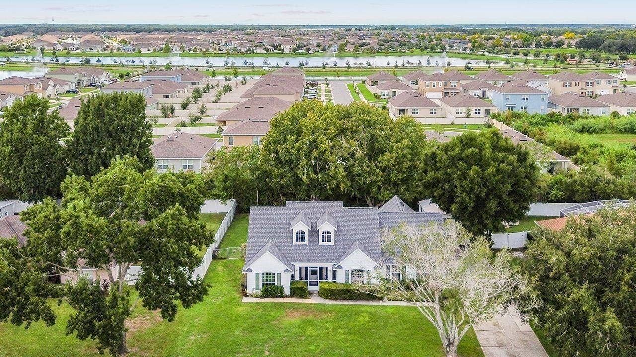 Aerial Views of home and neighborhood