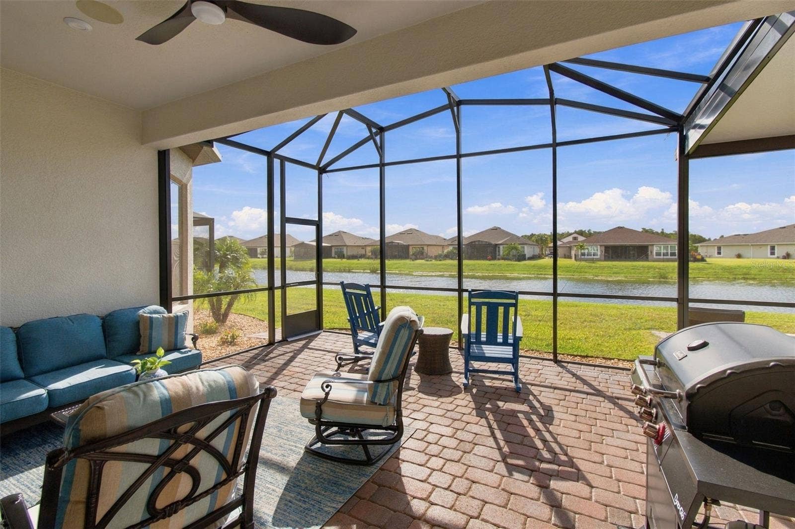 4085 VIA TOLEDO COURT, Poinciana, FL 34759 Sealed Brick Paver Deck
