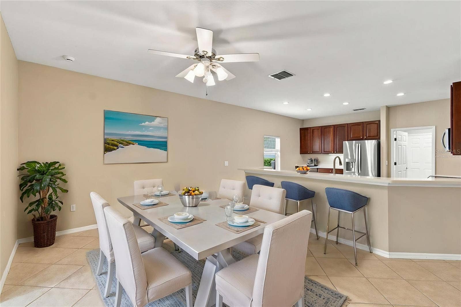 352 HAMRICK DR, Poinciana, FL 34759 Virtually Staged Dining Room