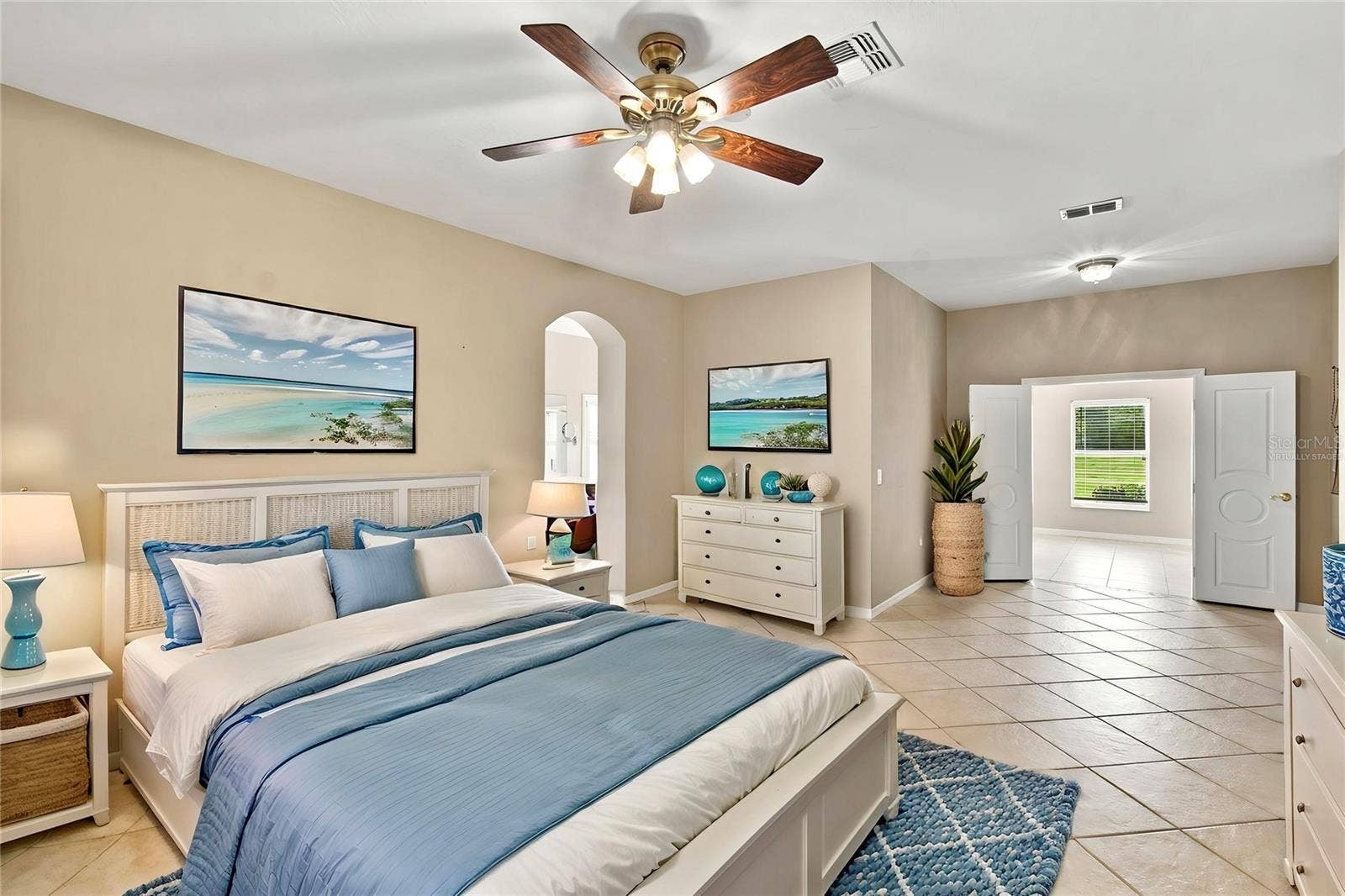 352 HAMRICK DR, Poinciana, FL 34759 Virtually Staged Primary Suite