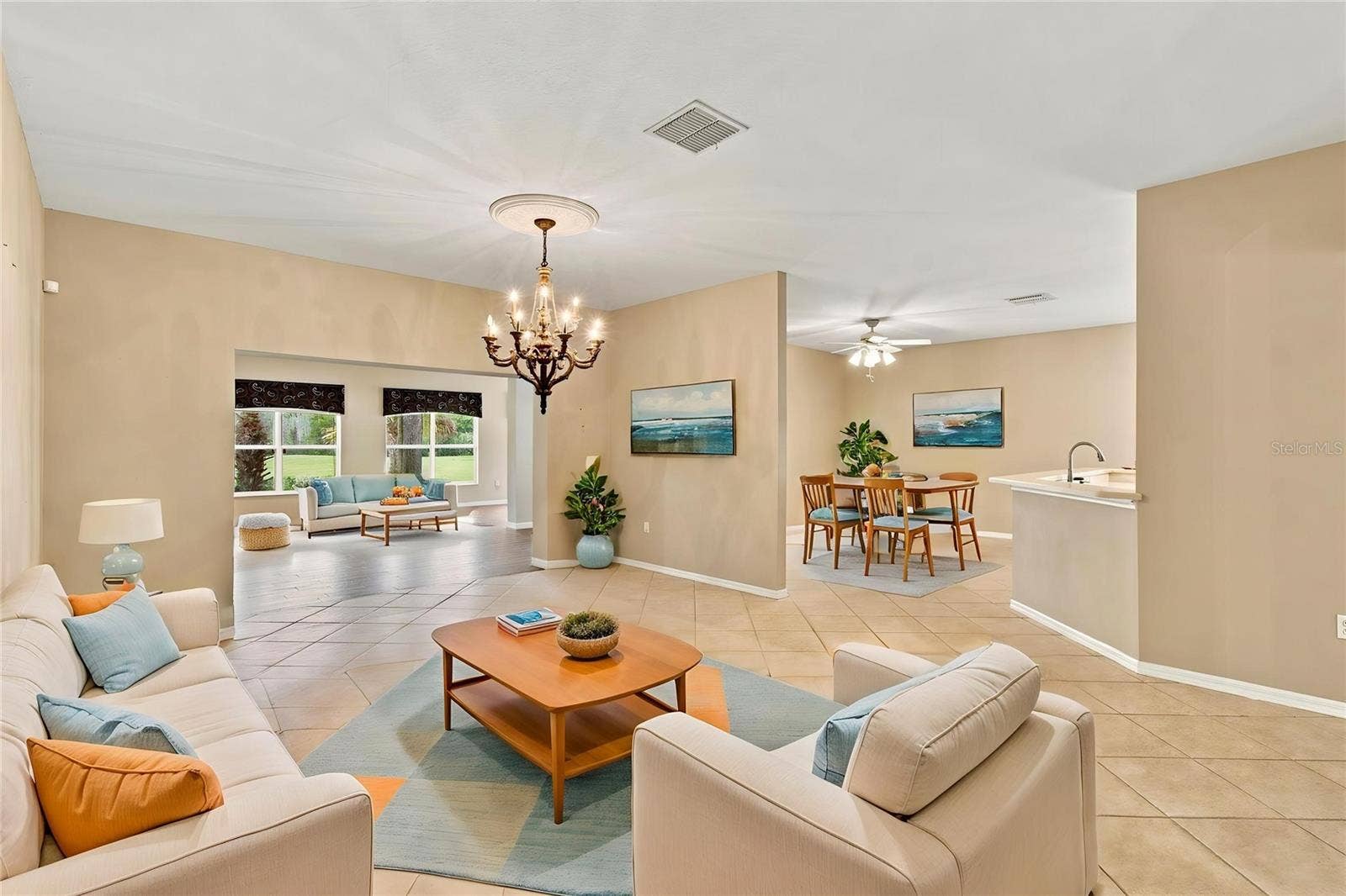 352 HAMRICK DR, Poinciana, FL 34759 Virtually Stage Living Room