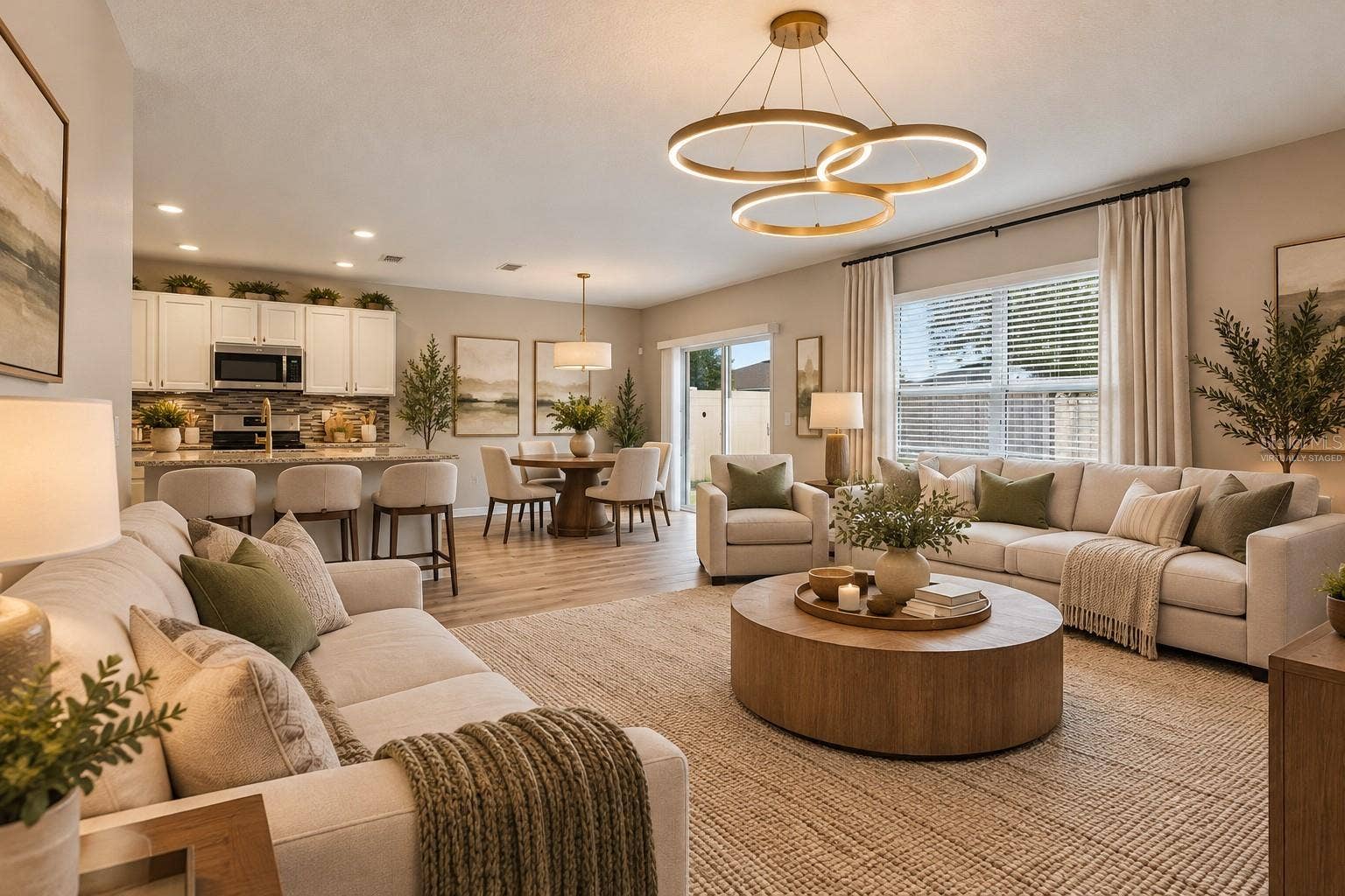 1894 CASSIDY KNOLL DRIVE, Kissimmee, FL 34744 VIRTUALLY STAGED LIVING ROOM