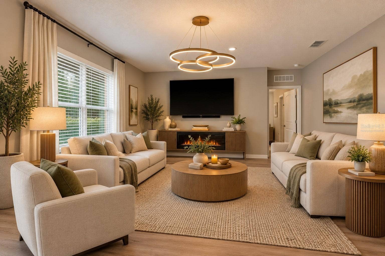 1894 CASSIDY KNOLL DRIVE, Kissimmee, FL 34744 VIRTUALLY STAGED LIVING ROOM