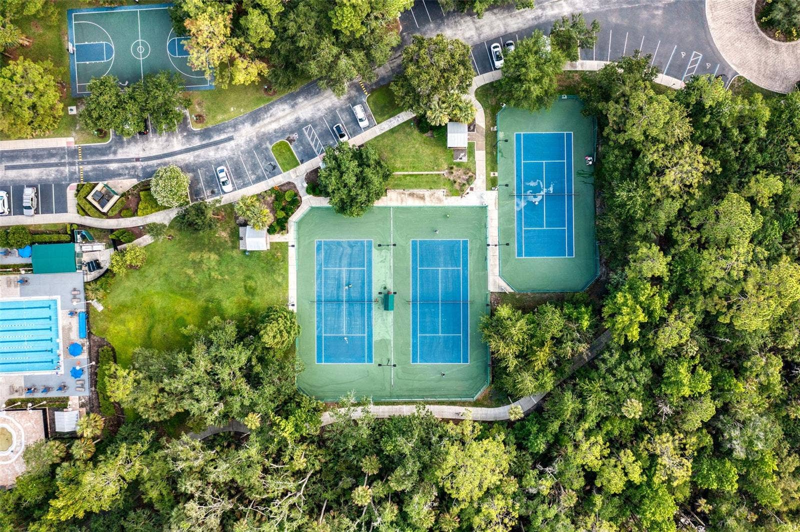 1003 OLD BLUSH ROAD, Celebration, FL 34747 Aerial view of the Downtown Tennis Courts