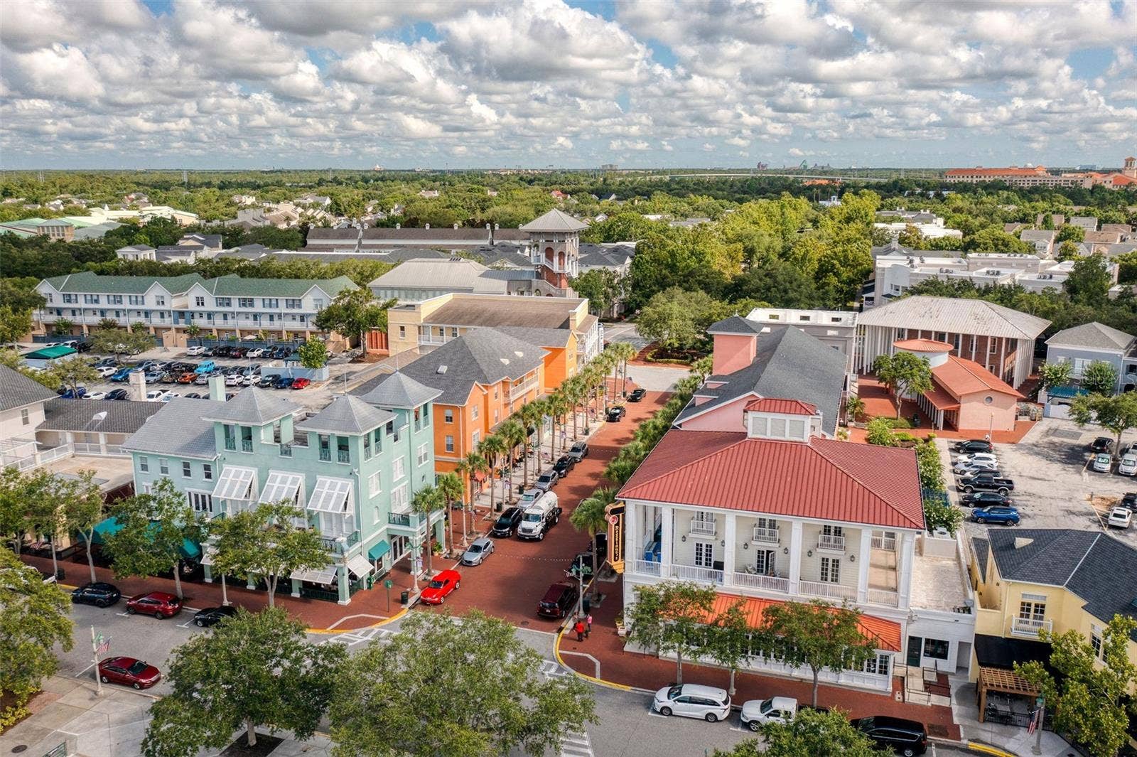 1003 OLD BLUSH ROAD, Celebration, FL 34747 Aerial View of Town Center