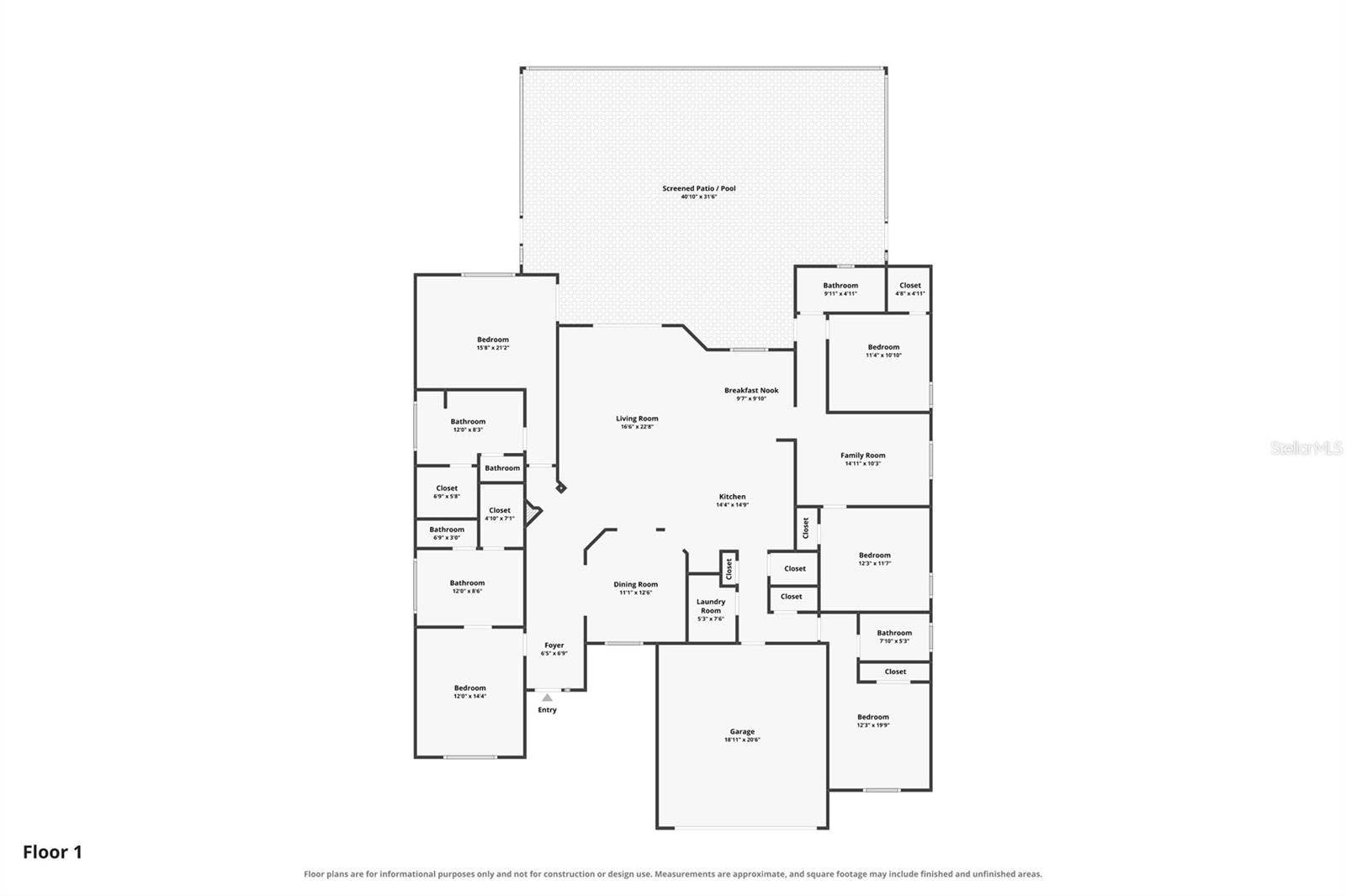 277 YELLOW SNAPDRAGON DRIVE, Davenport, FL 33837 Floor plan