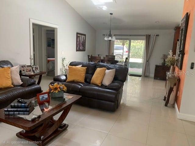1869 E LAKE DRIVE, Casselberry, FL 32707 living room from entry