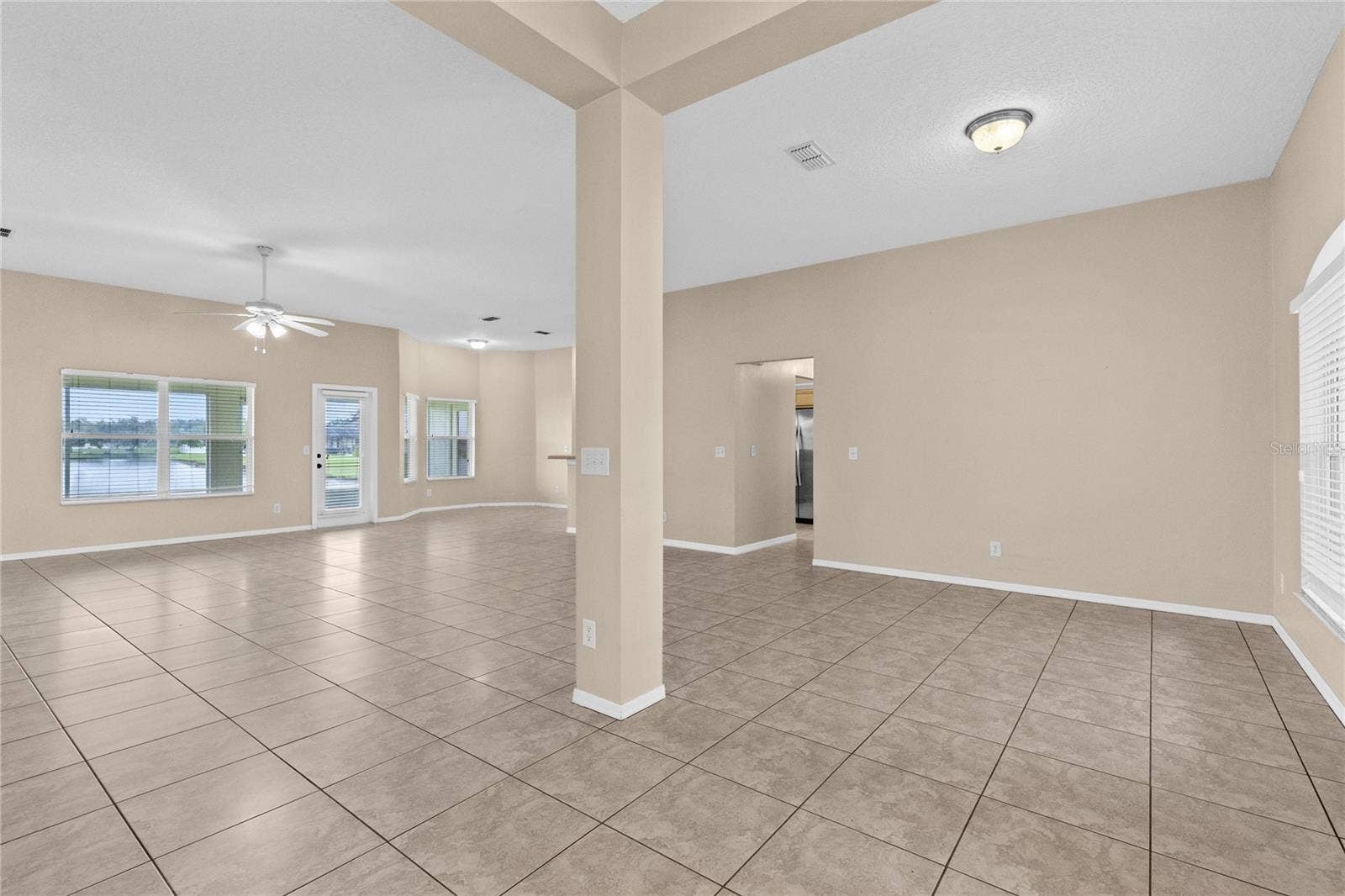 3235 LORIMAR LN, St Cloud, FL 34772 View from front door overlooking Dining area and Living area