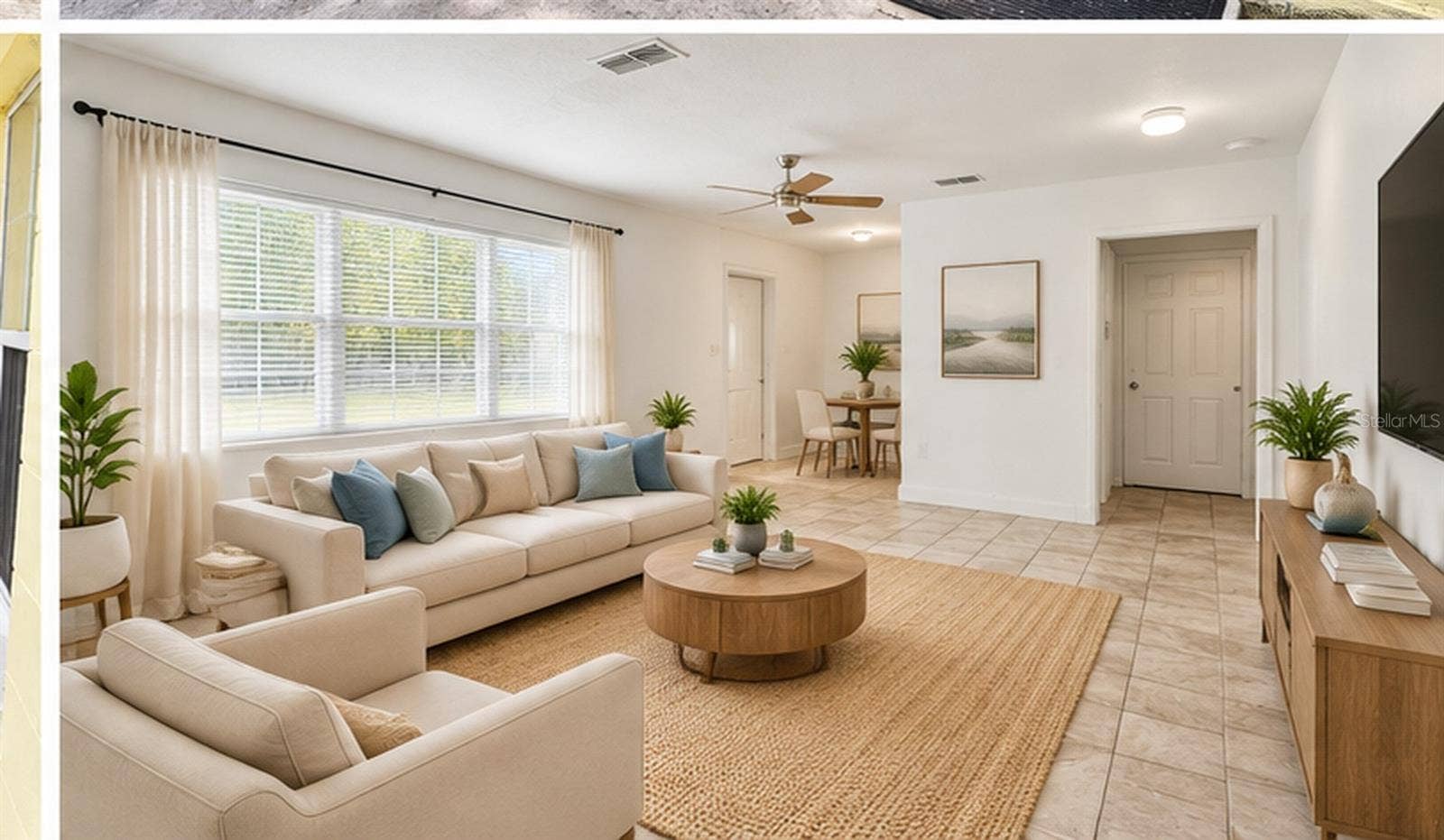 703 AVENUE L SE, Winter Haven, FL 33880 Living room virtually stage