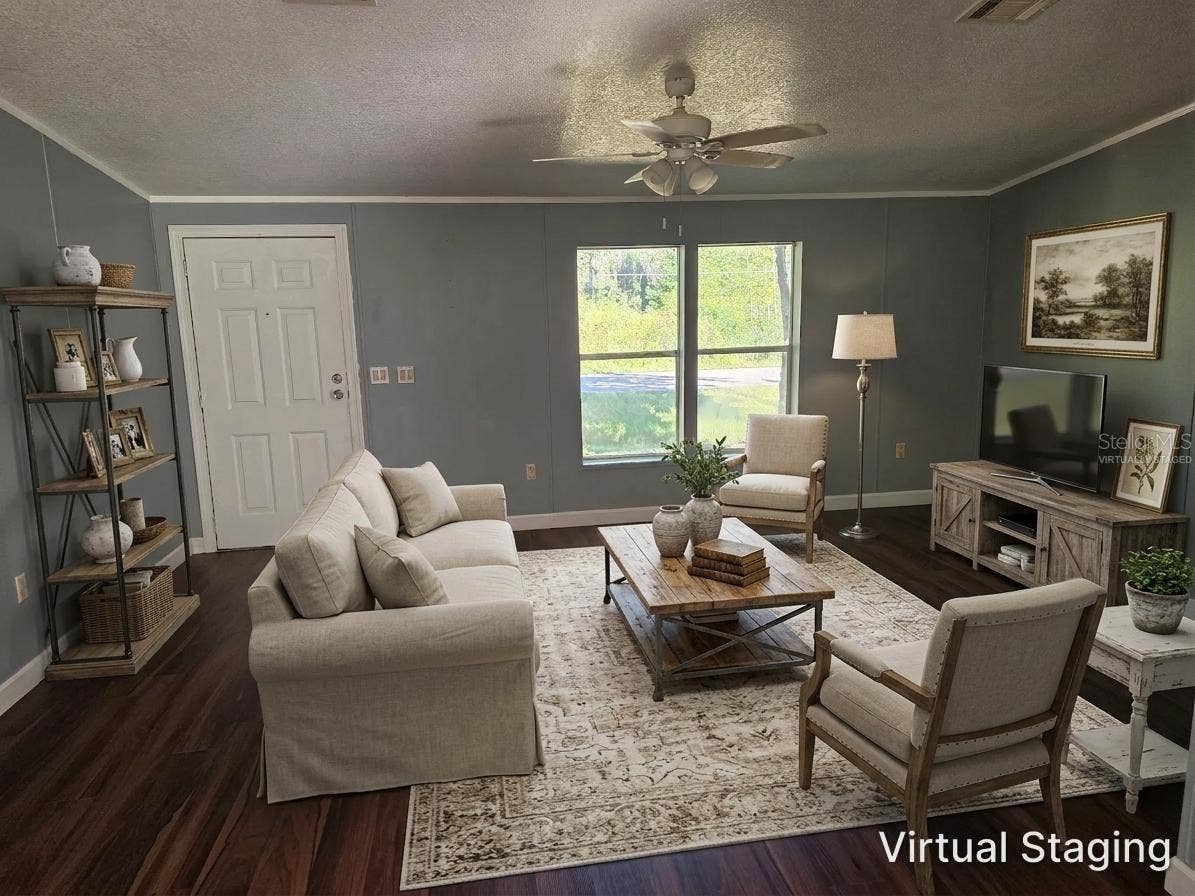 1504 WALDRUP ROAD, Lakeland, FL 33810 Living Room Virtually Staged