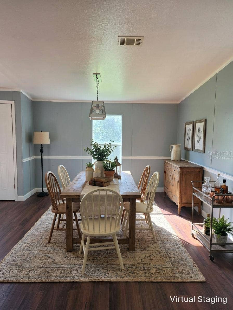 1504 WALDRUP ROAD, Lakeland, FL 33810 Dining Room Virtually Staged