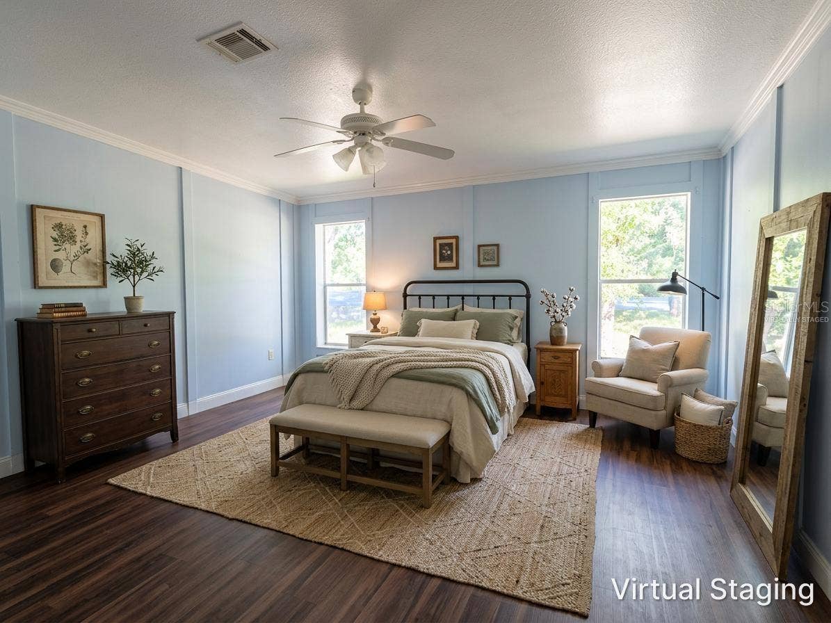 1504 WALDRUP ROAD, Lakeland, FL 33810 Primary Bedroom Virtually Staged
