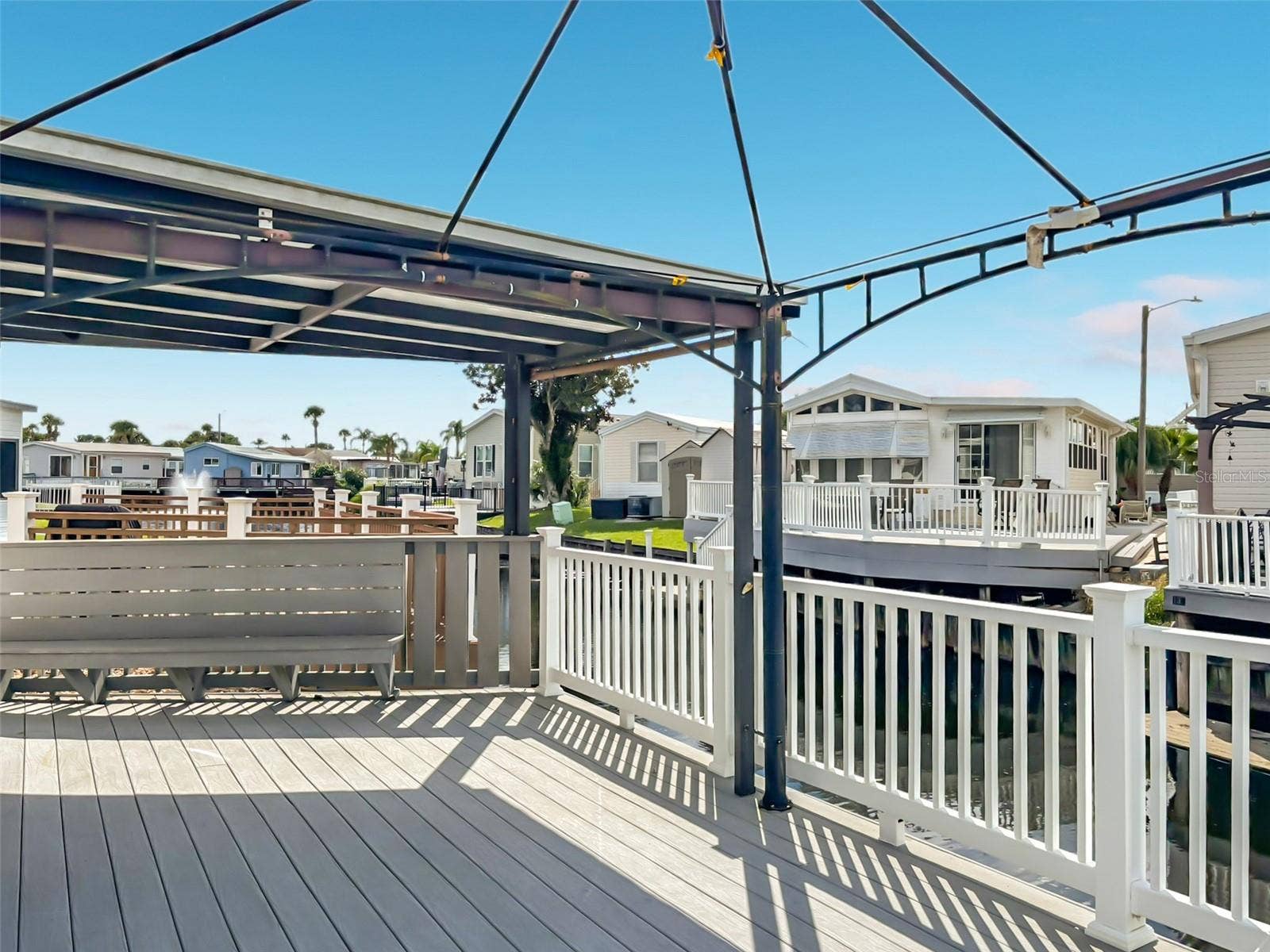 9000 US HIGHWAY 192, #181, Clermont, FL 34714 The deck benefits from inbuilt seating on either side as well as covered and open space for all occasions