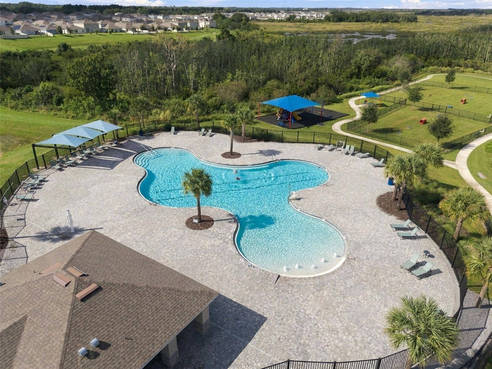 Resort style pool 2nd angle