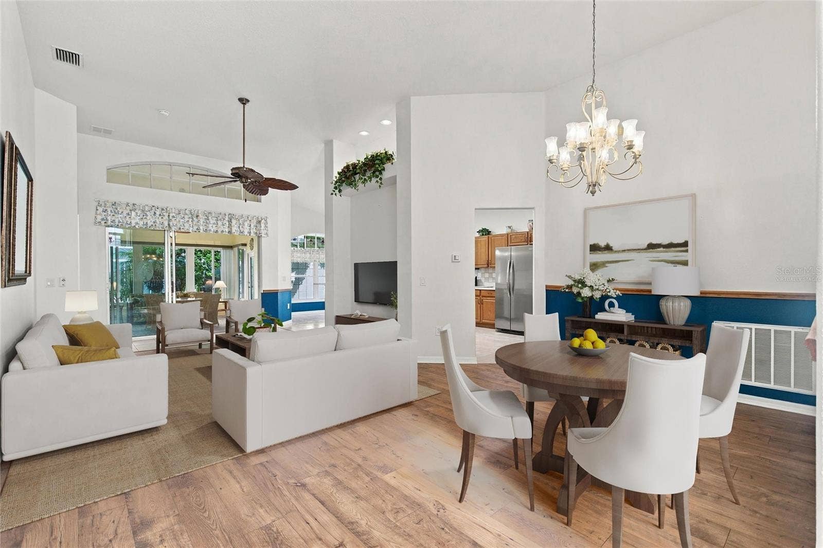 Virtually staged Great Room