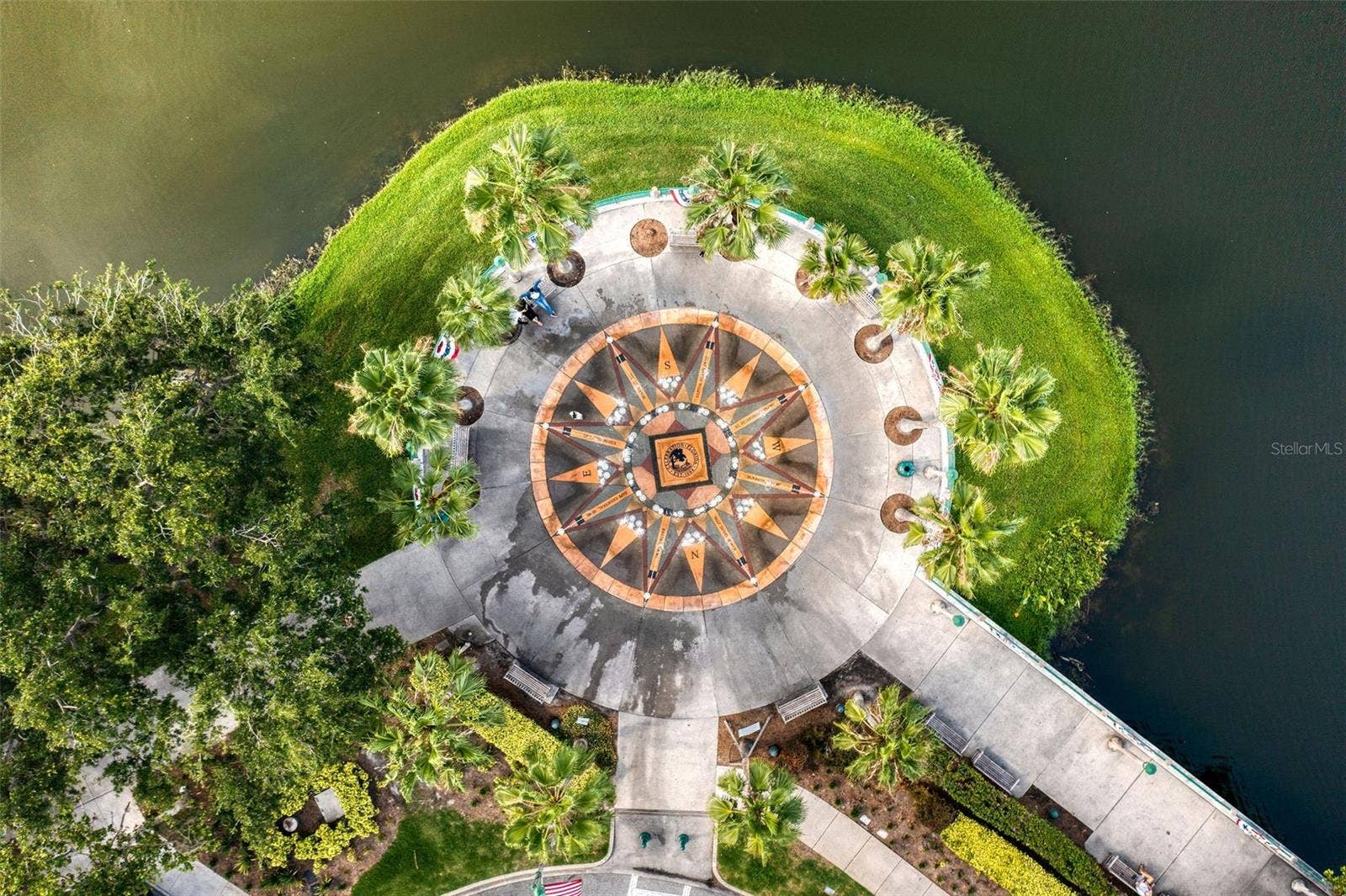 1231 WRIGHT CIRCLE, #108, Celebration, FL 34747 Aerial View of Fountain
