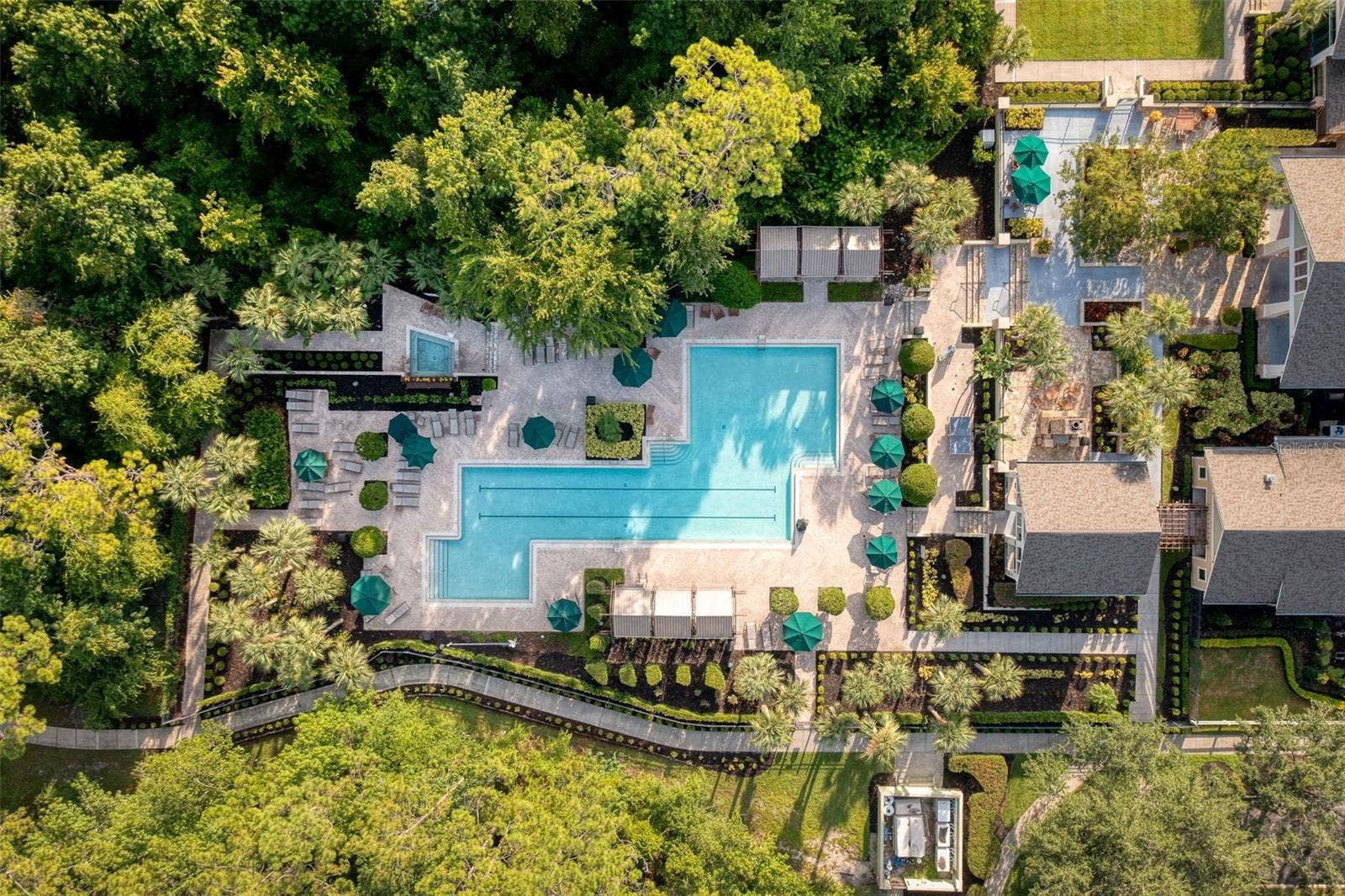 1231 WRIGHT CIRCLE, #108, Celebration, FL 34747 Aerial view of Artisan Club Pool & Spa