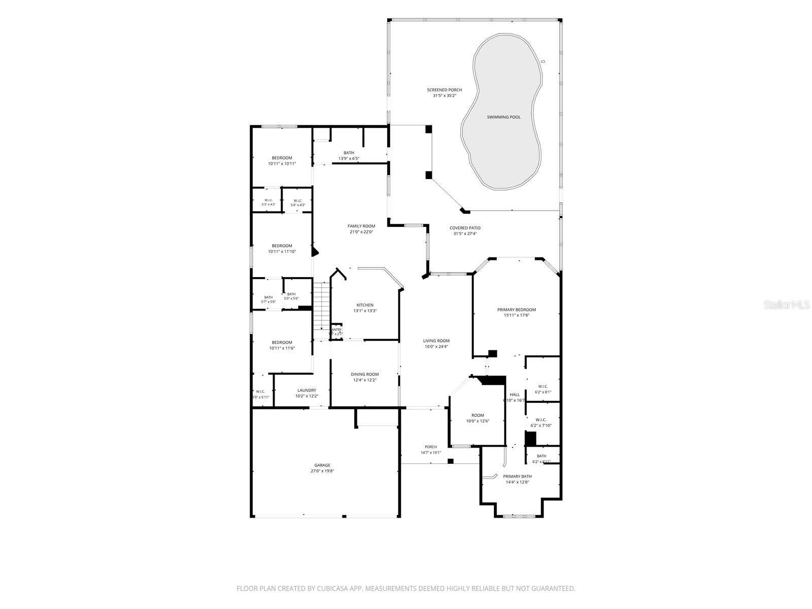 2139 TILLMAN AVENUE, Winter Garden, FL 34787 Floor Plan: Downstairs