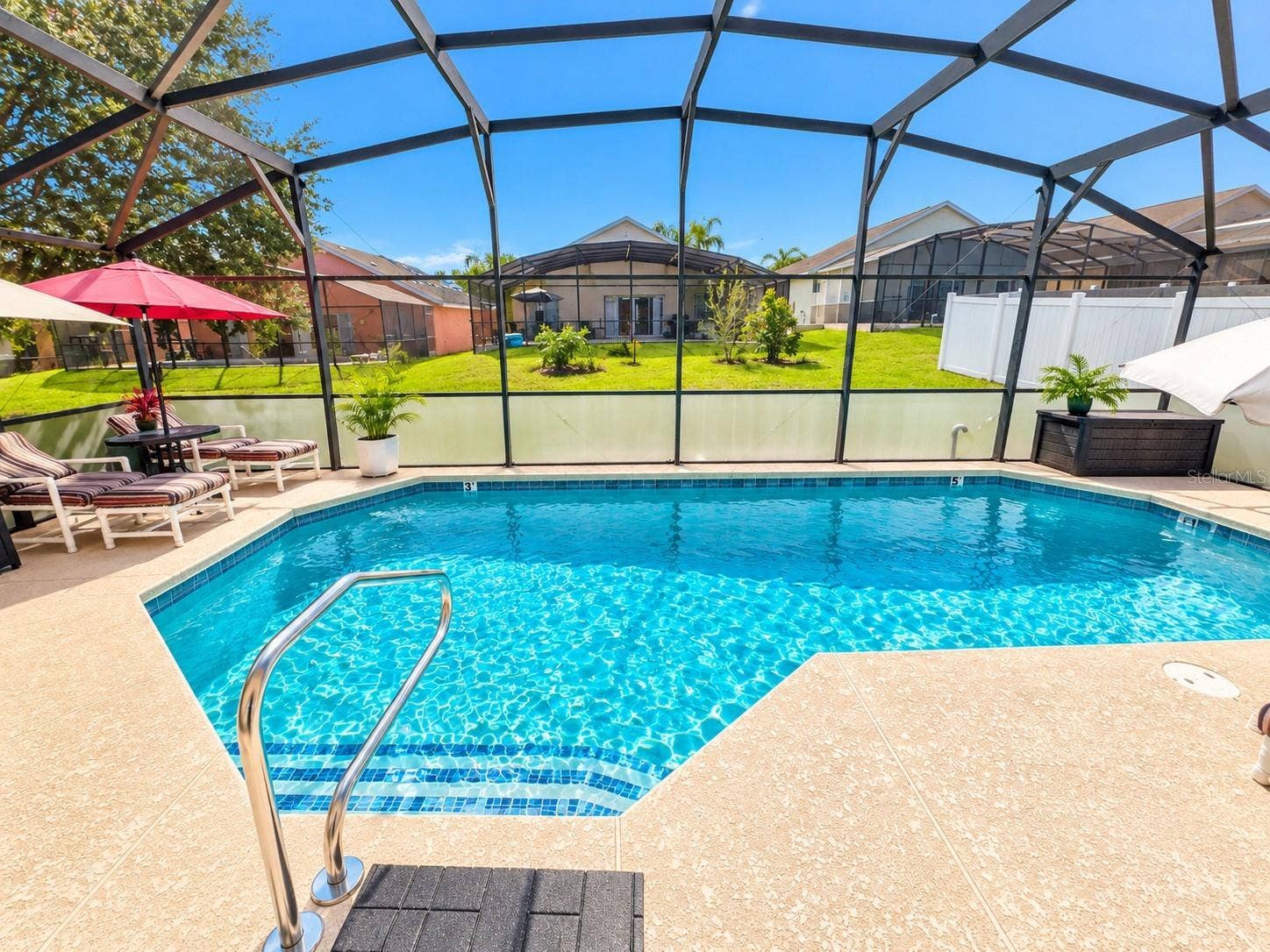 Pool view from back door