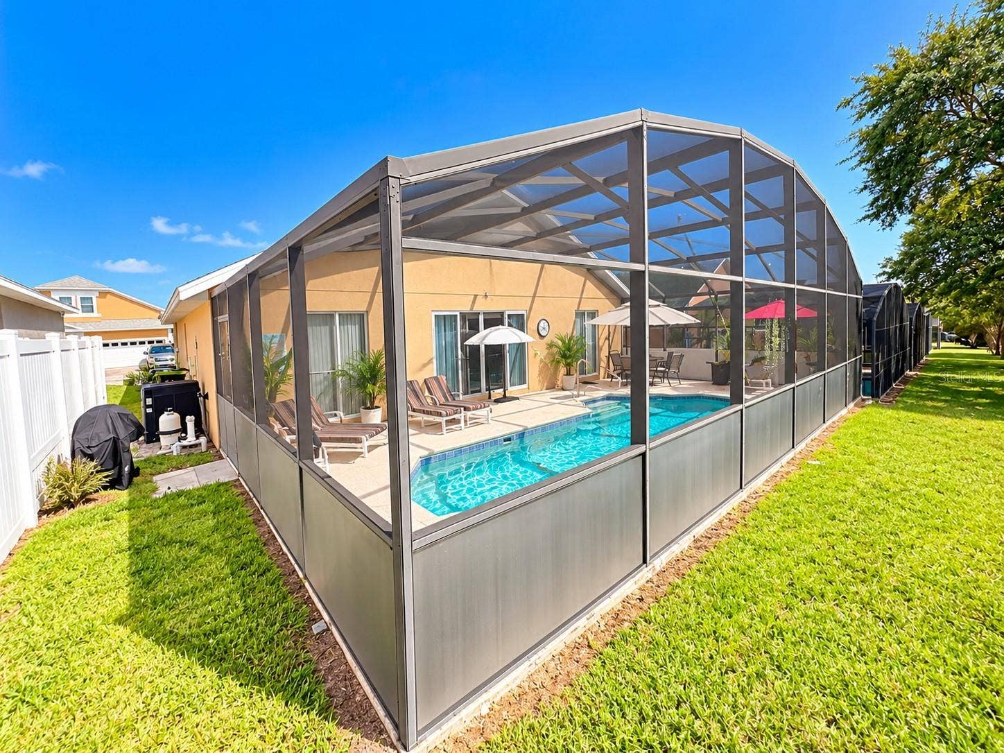 Back yard pool view
