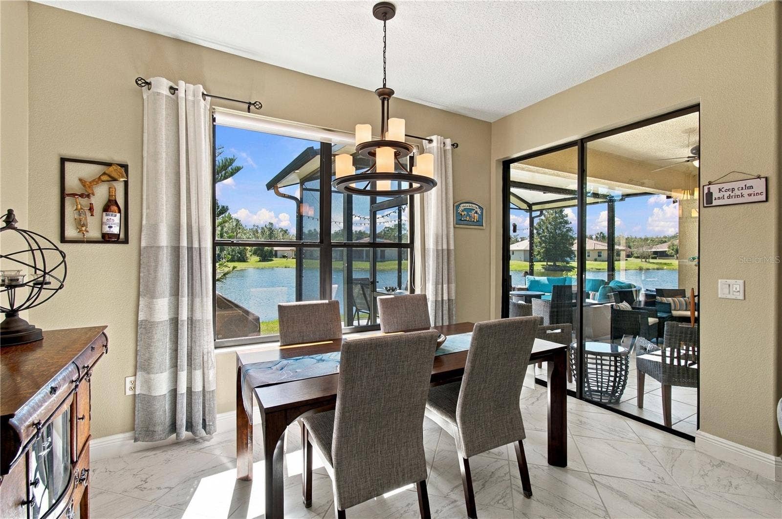 WATER VIEWS FROM DINING ROOM