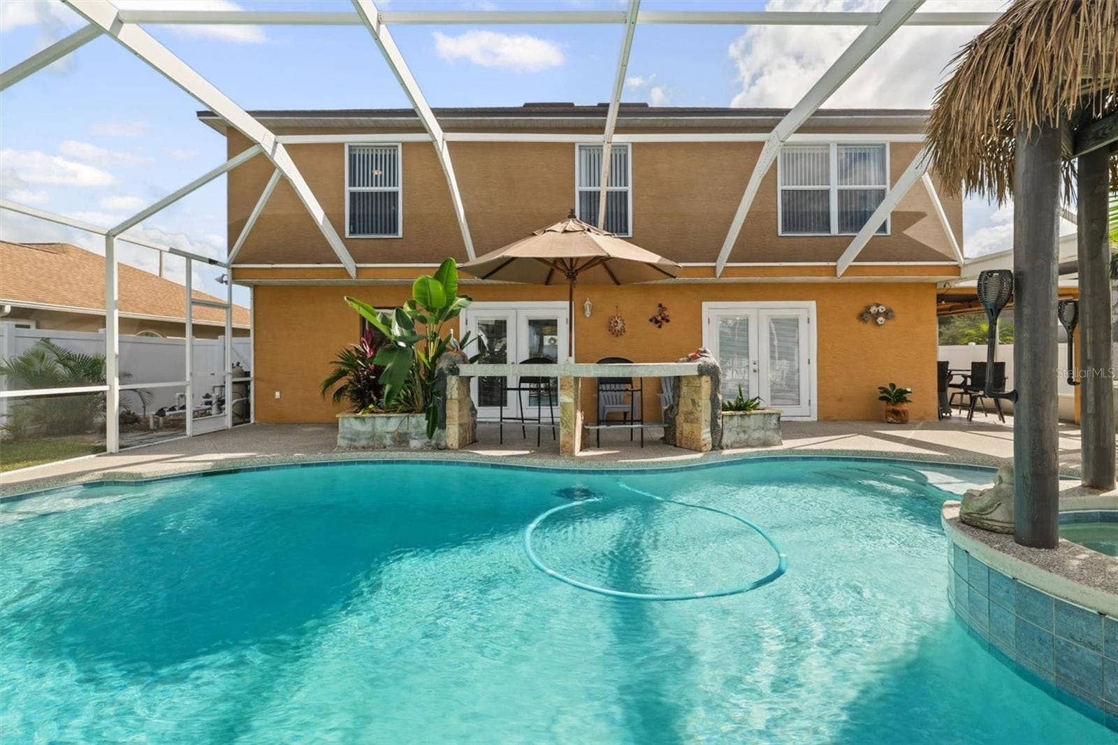 Pool/Outdoor Bar with Planters
