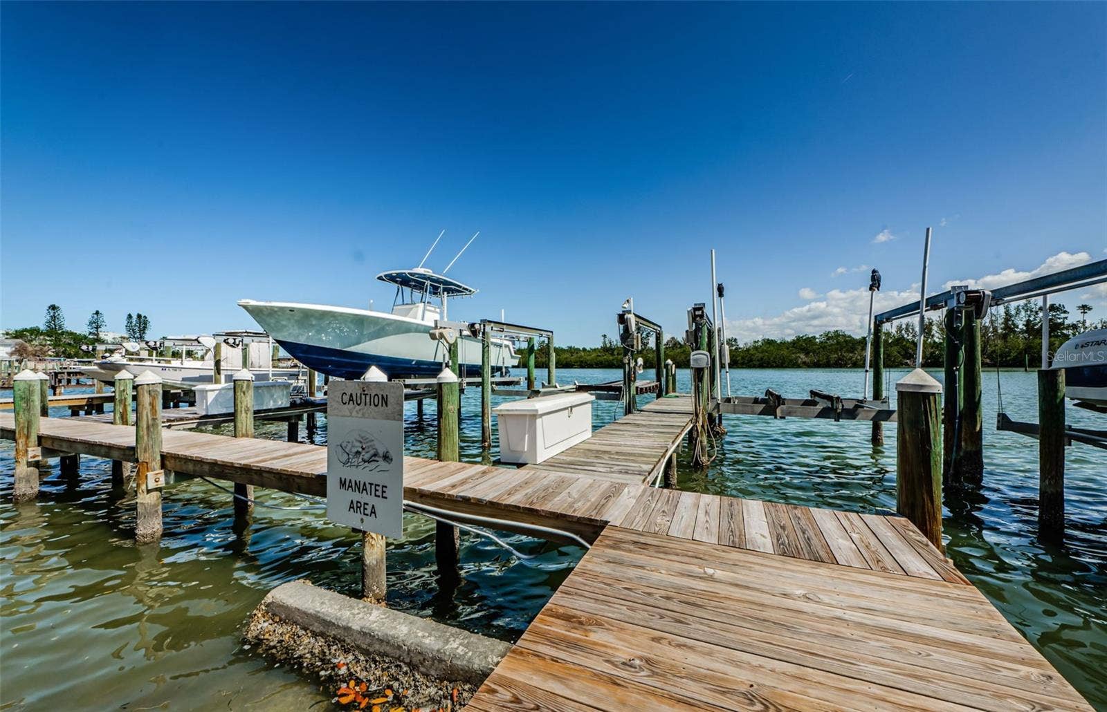 18201 GULF BOULEVARD, #201, Redington Shores, FL 33708 Boat dock with lift