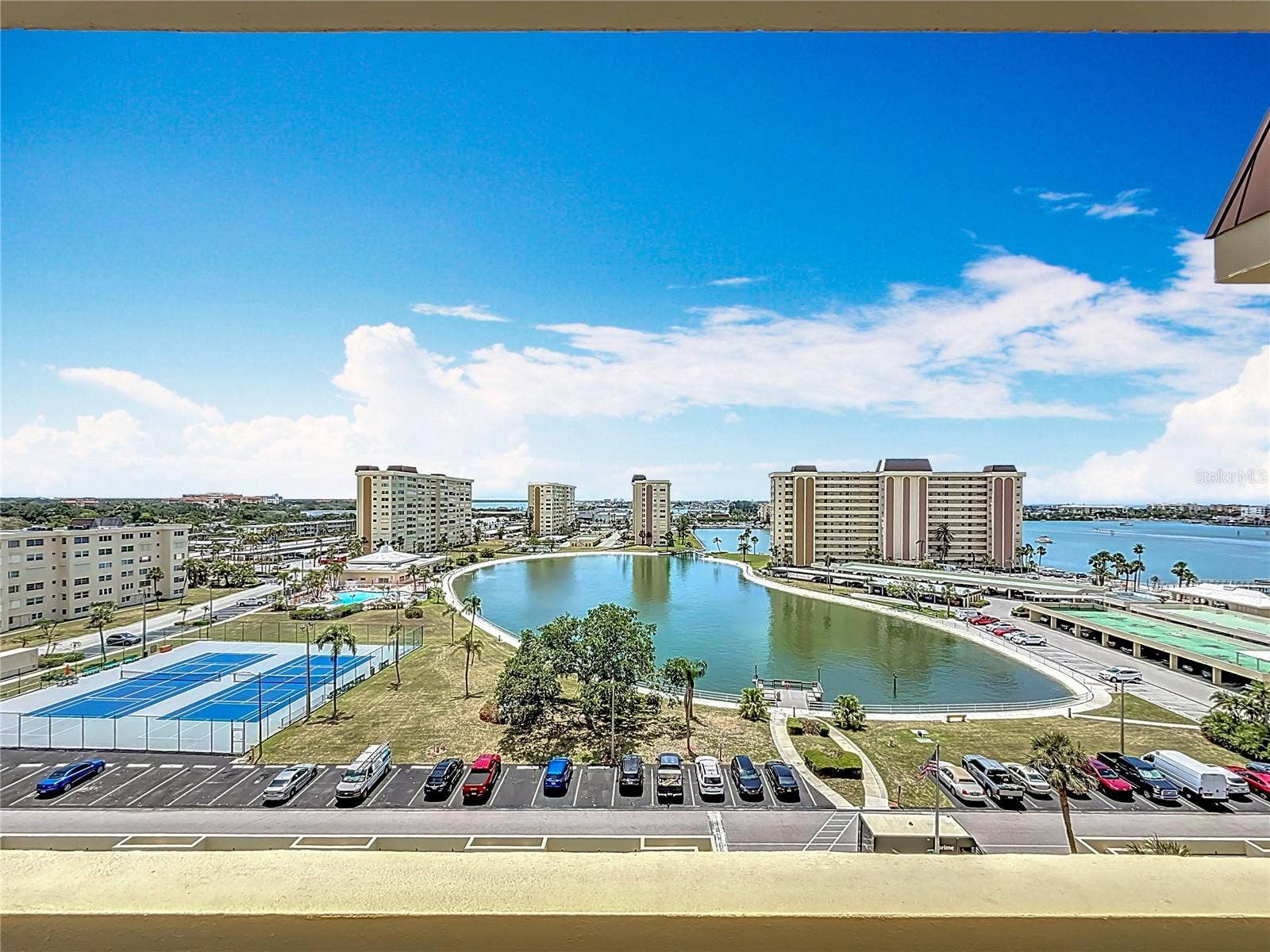 4725 COVE CIRCLE, #908, St Petersburg, FL 33708 This is the view from the front walkway of your unit - great to watch the sunrise.