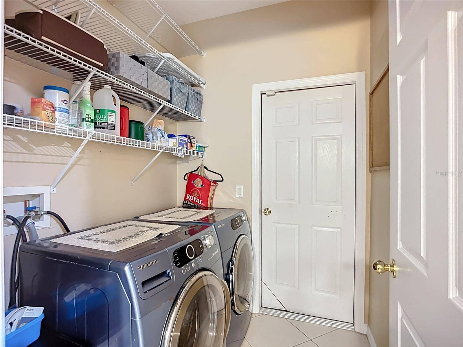 Dedicated laundry with garage access.