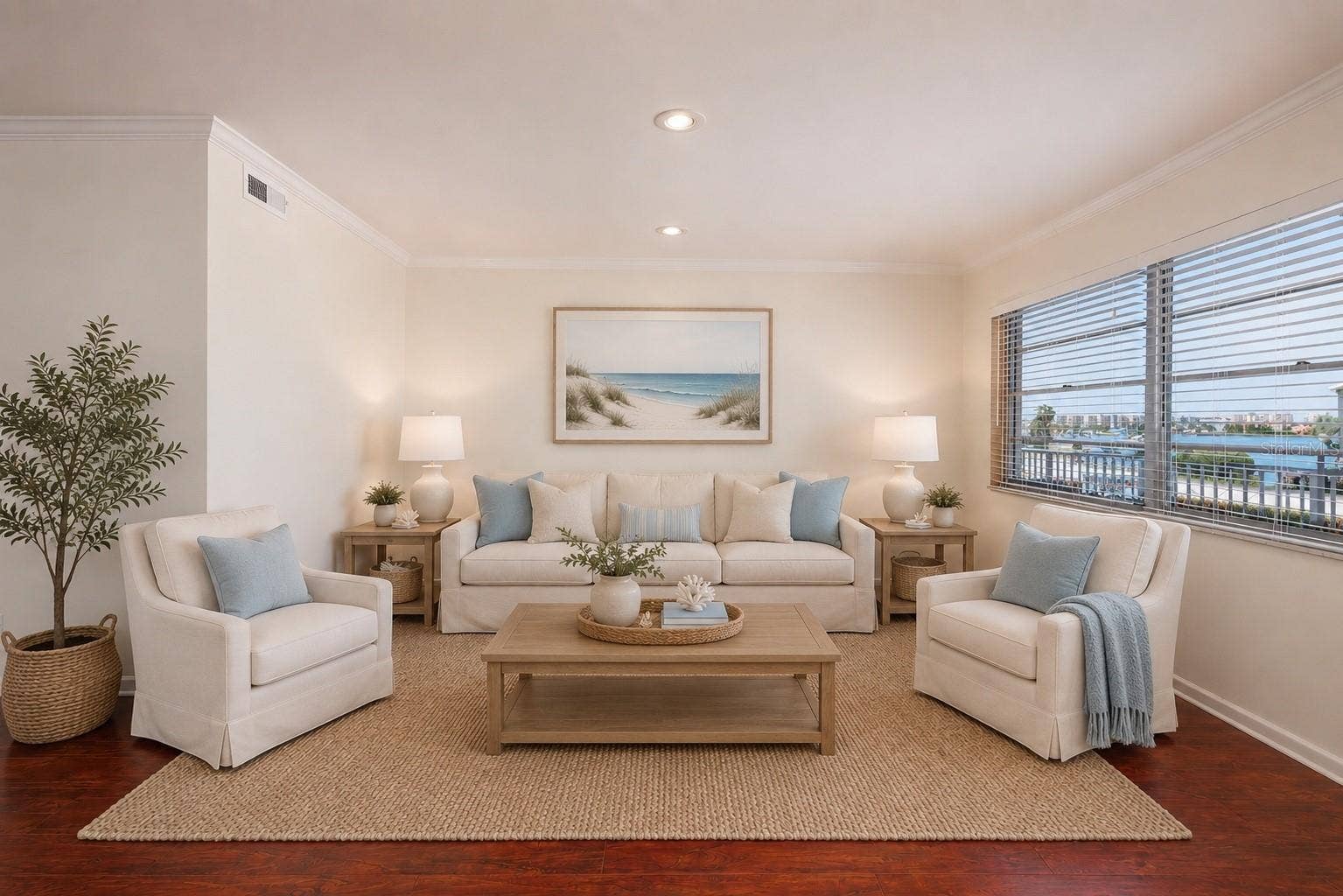 1893 SHORE DRIVE S, #209, South Pasadena, FL 33707 Virtually Stage Living Room