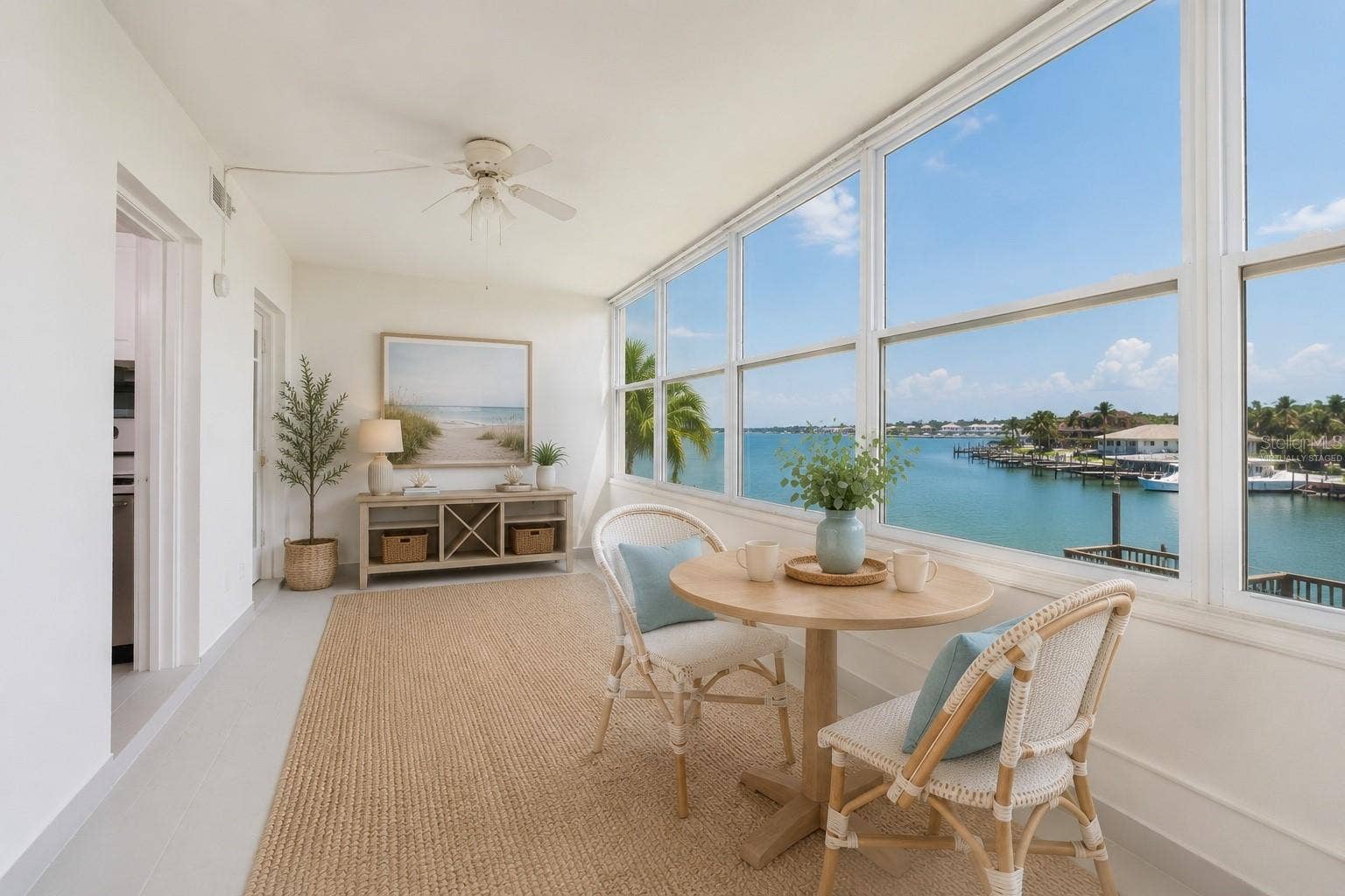 1893 SHORE DRIVE S, #209, South Pasadena, FL 33707 Virtually Staged Florida Room