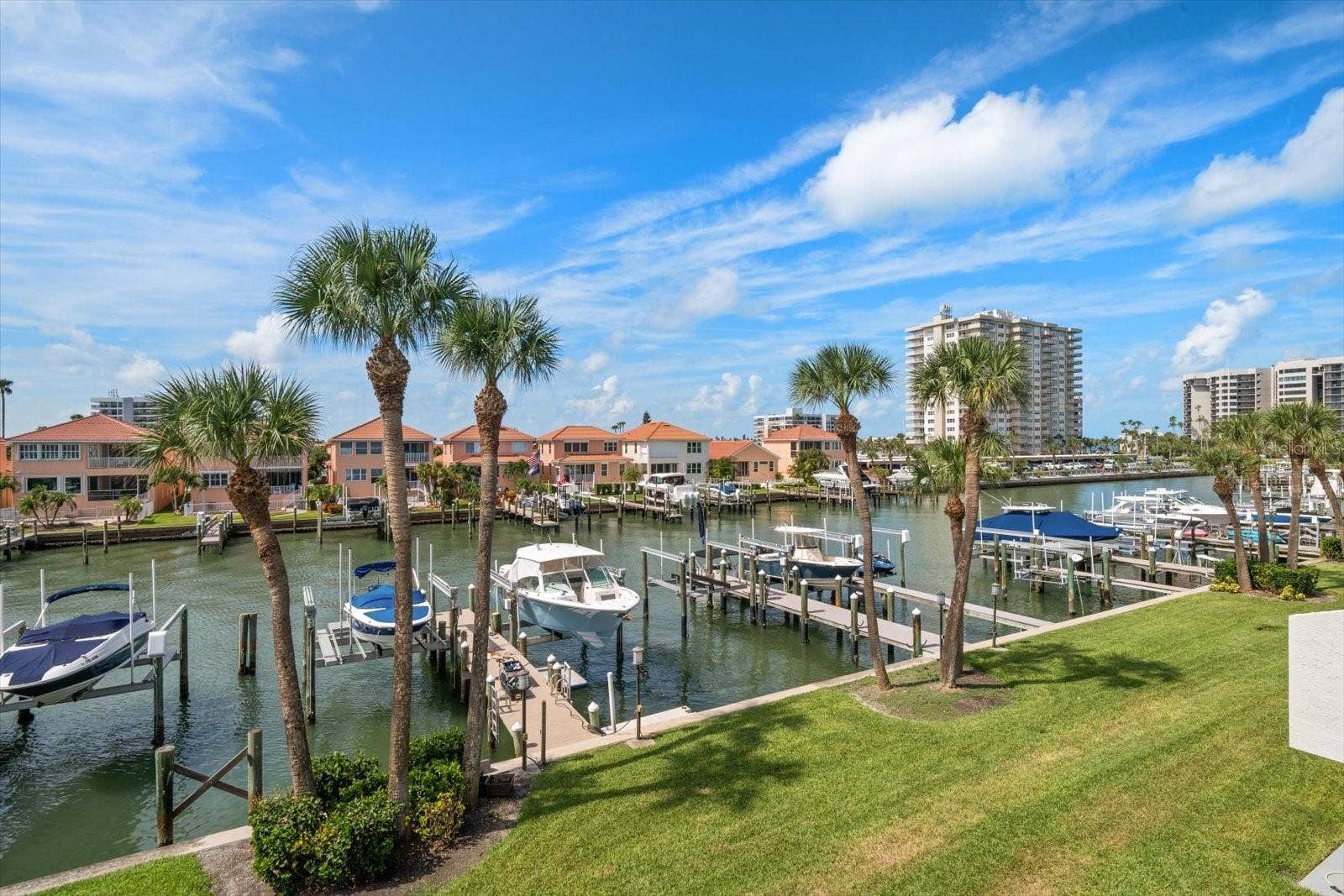 119 MARINA DEL REY COURT, Clearwater Beach, FL 33767 Protected harborage.