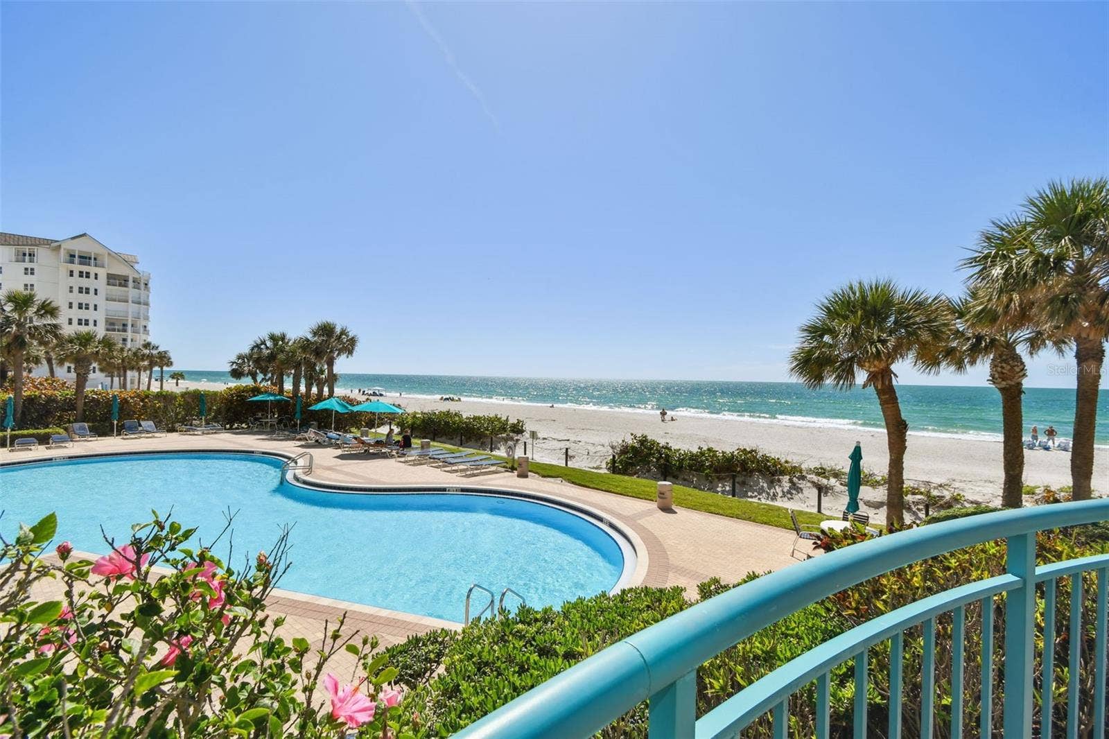 1560 GULF BOULEVARD, #306, Clearwater Beach, FL 33767 1 of 3 Pools-This one is located waterside of condo building.