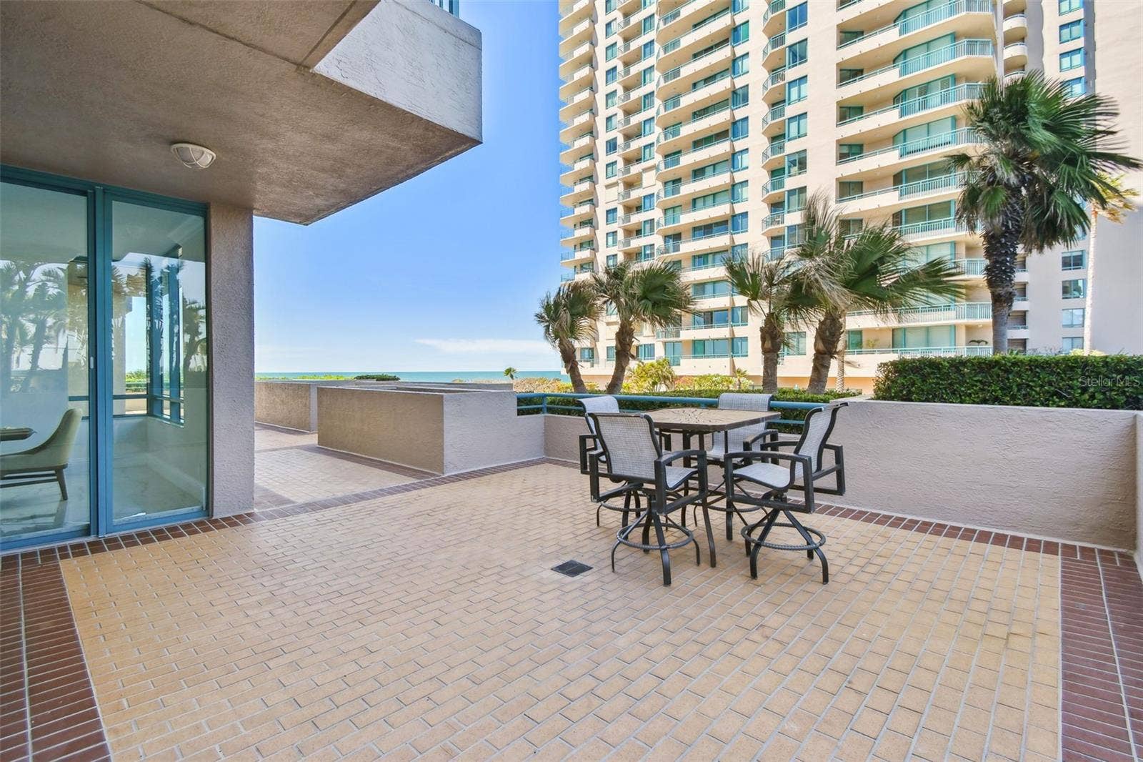 1560 GULF BOULEVARD, #306, Clearwater Beach, FL 33767 Main level patio