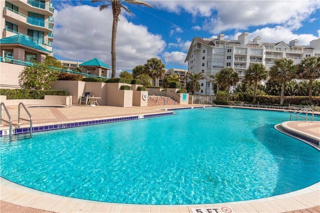 1560 GULF BOULEVARD, #306, Clearwater Beach, FL 33767 1 of 3 Pools-This one is located waterside of condo building.