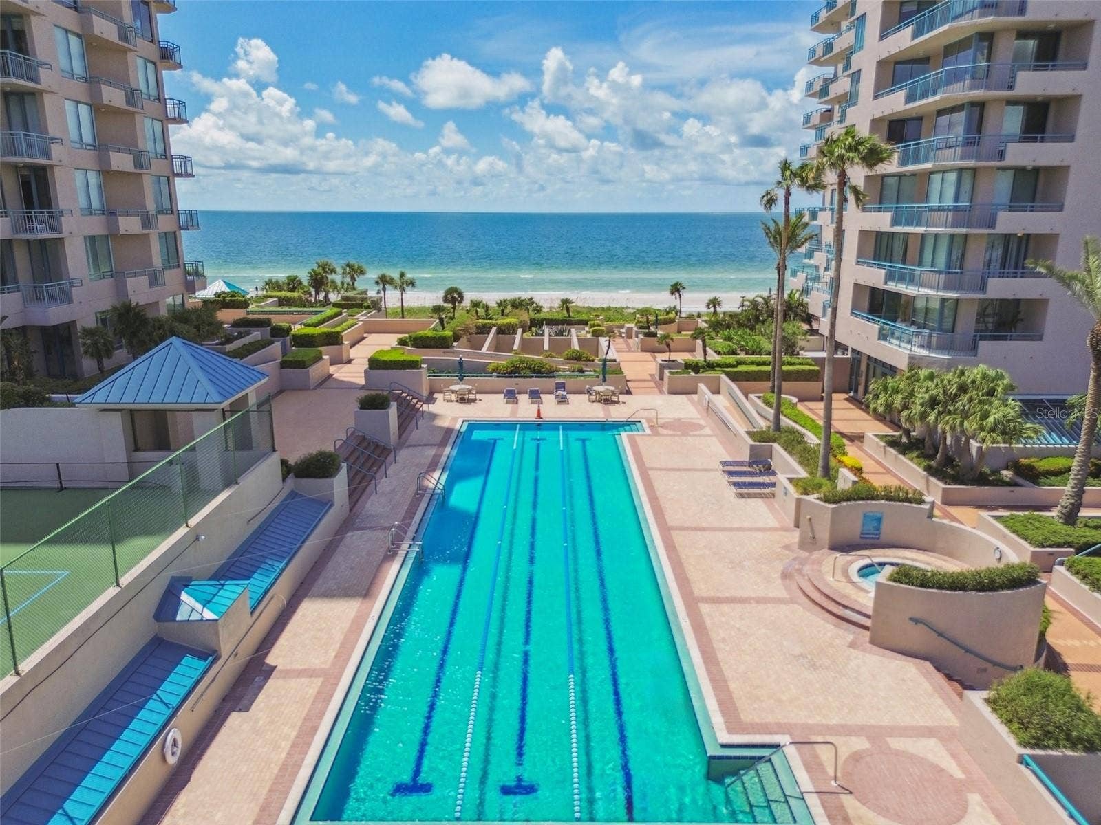 1560 GULF BOULEVARD, #306, Clearwater Beach, FL 33767 Lap pool just off condo patio