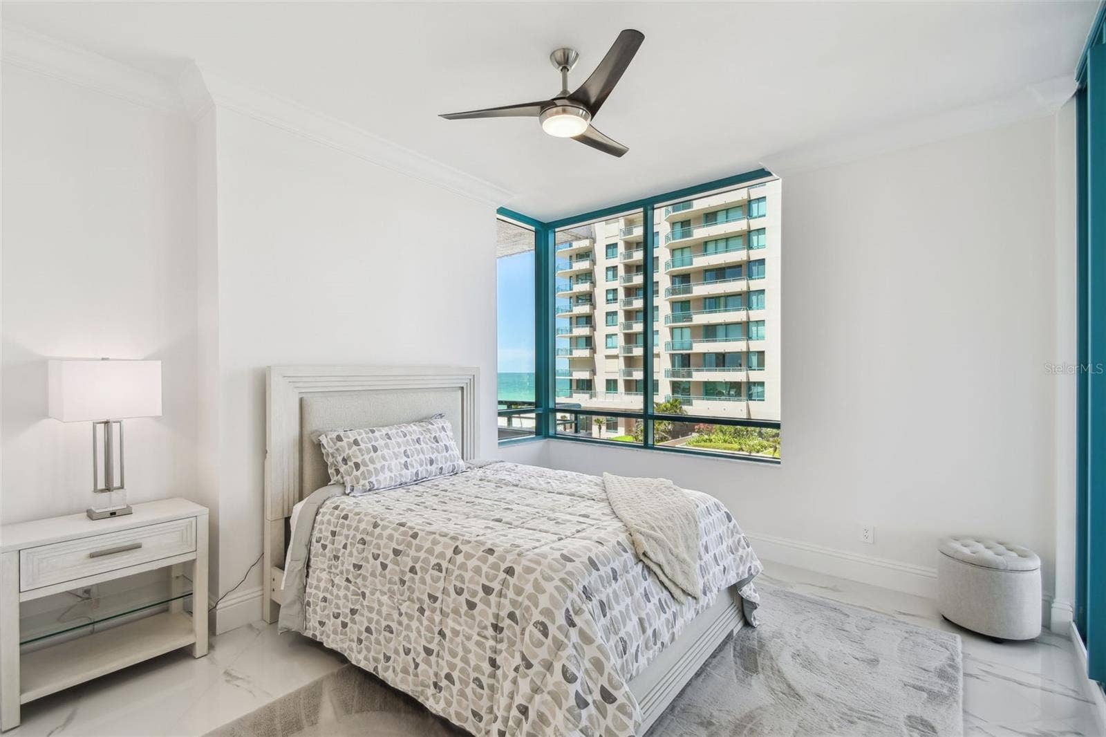 1560 GULF BOULEVARD, #306, Clearwater Beach, FL 33767 Second Bedroom with En suite & Gulf views