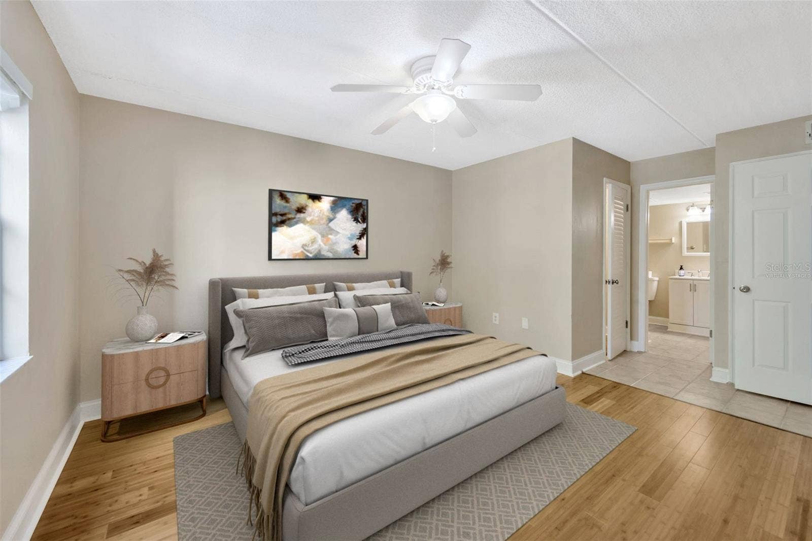 5305 SAN SEBASTIAN COURT, #127, Tampa, FL 33609 Primary bedroom Virtually Staged