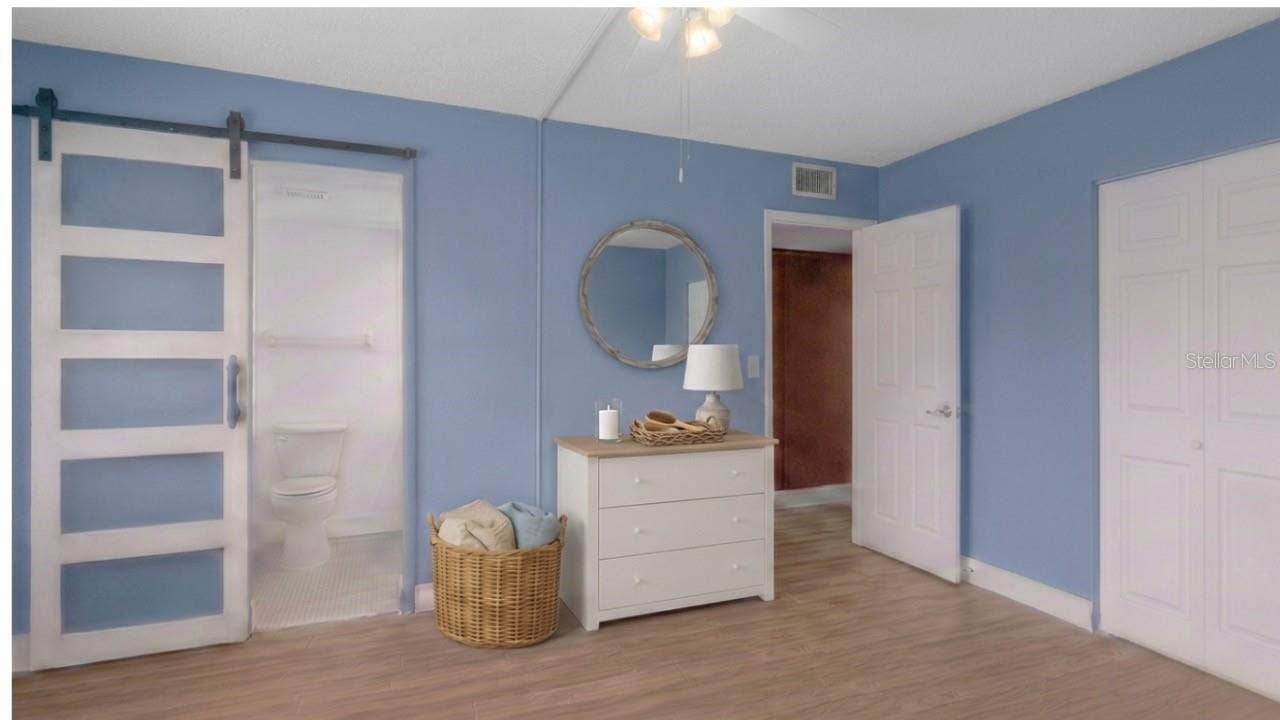 4455 DUHME ROAD, #109, St Petersburg, FL 33708 Virtual Staged- Bedroom
