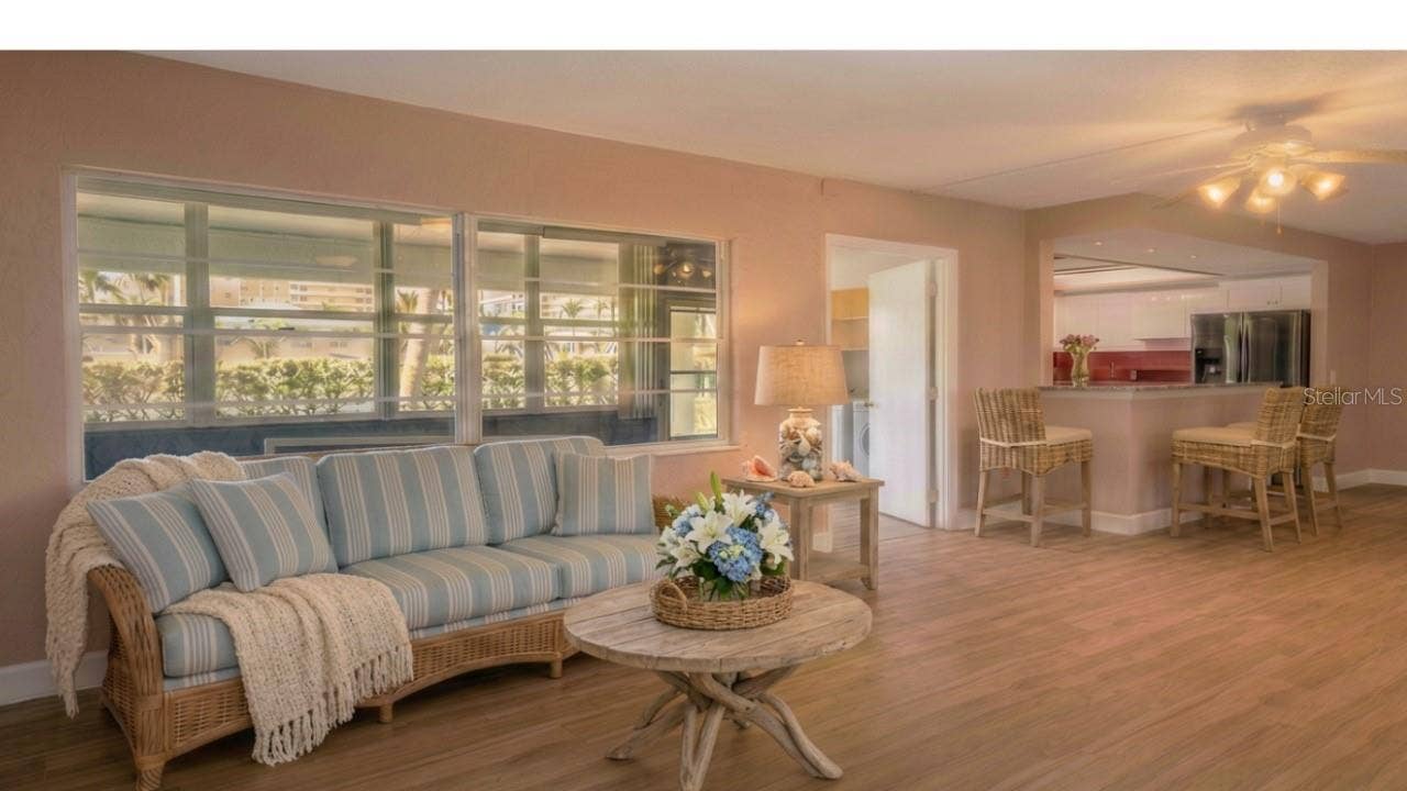 4455 DUHME ROAD, #109, St Petersburg, FL 33708 Virtual staged- living room