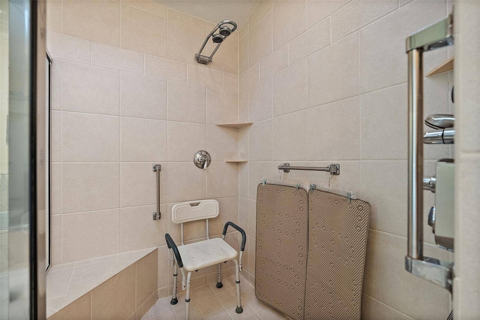 Separate large shower