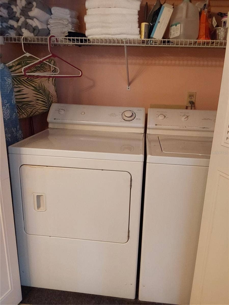 Washer Dryer upstairs