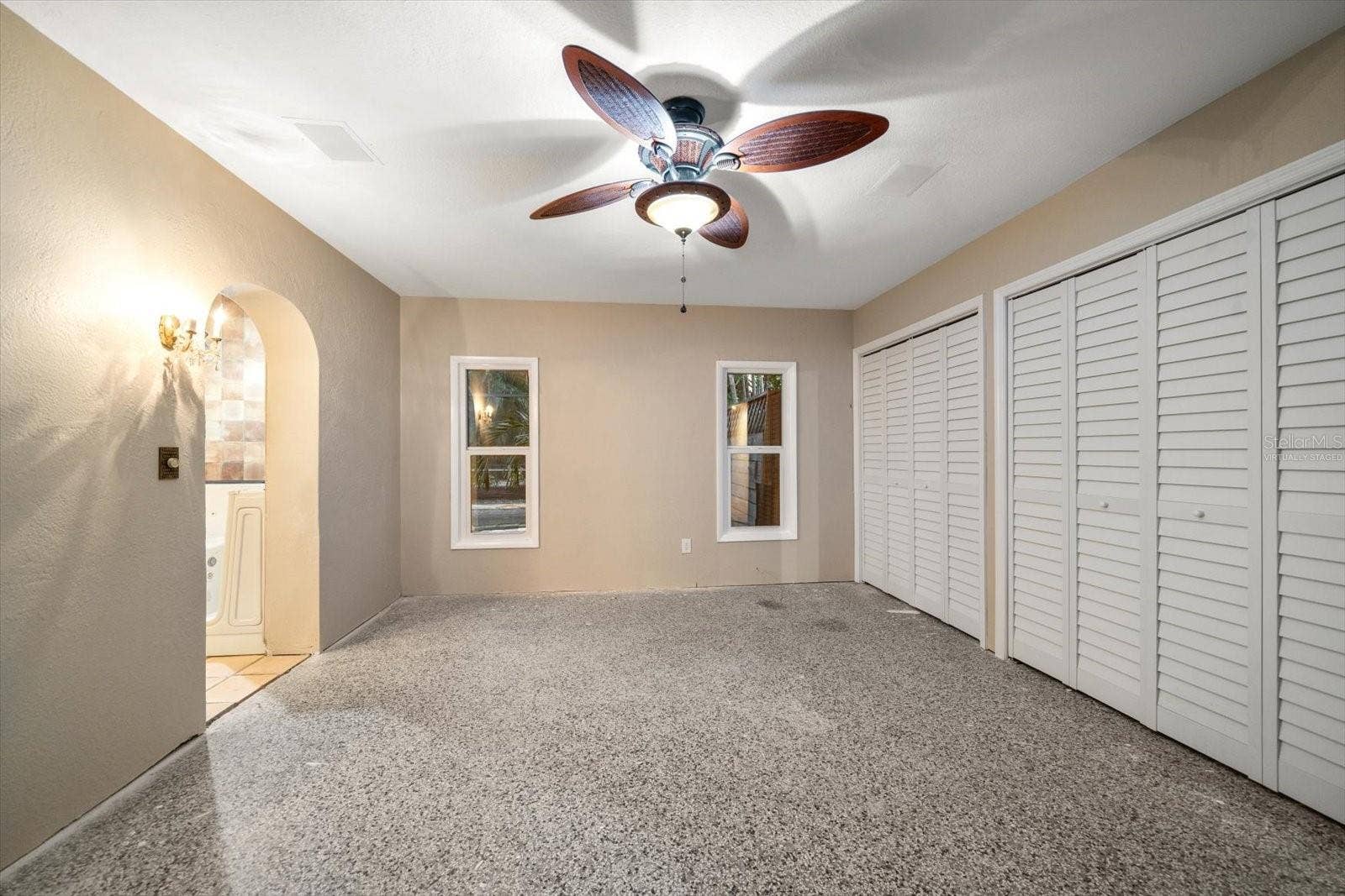 3033 82ND WAY N, St Petersburg, FL 33710 Primary Bedroom - Virtually Staged with carpet